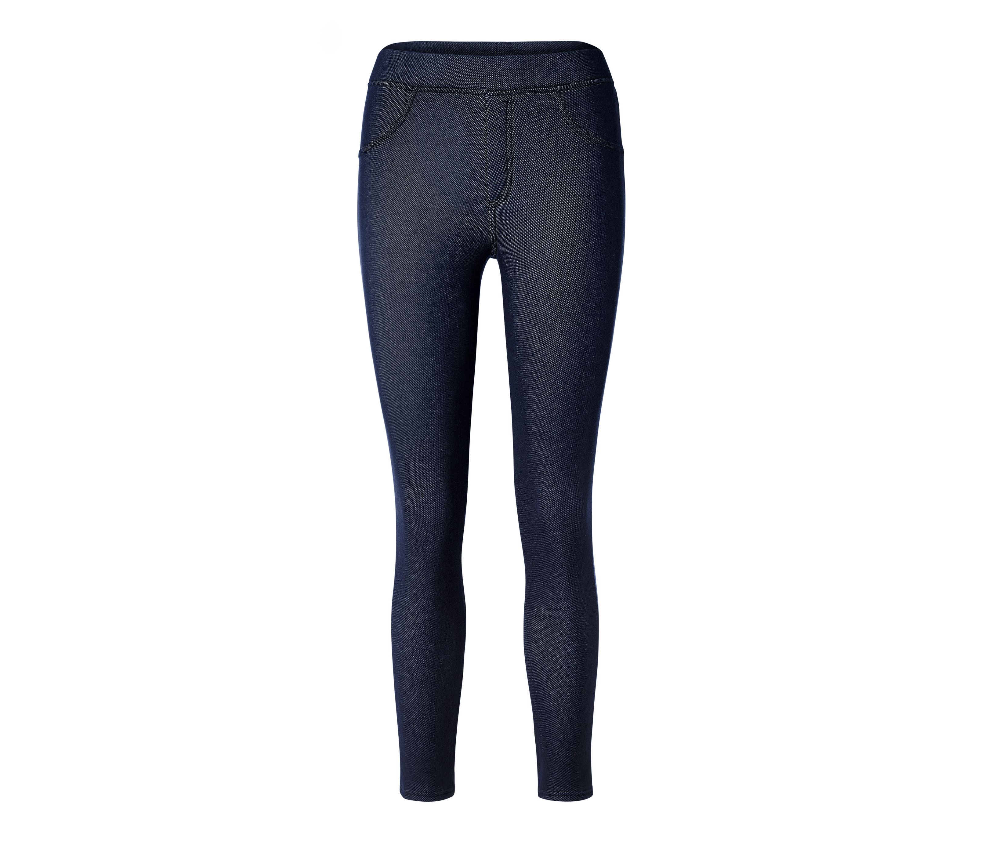 Tchibo - Ocieplane legginsy stylizowane na dżinsy, niebieski
