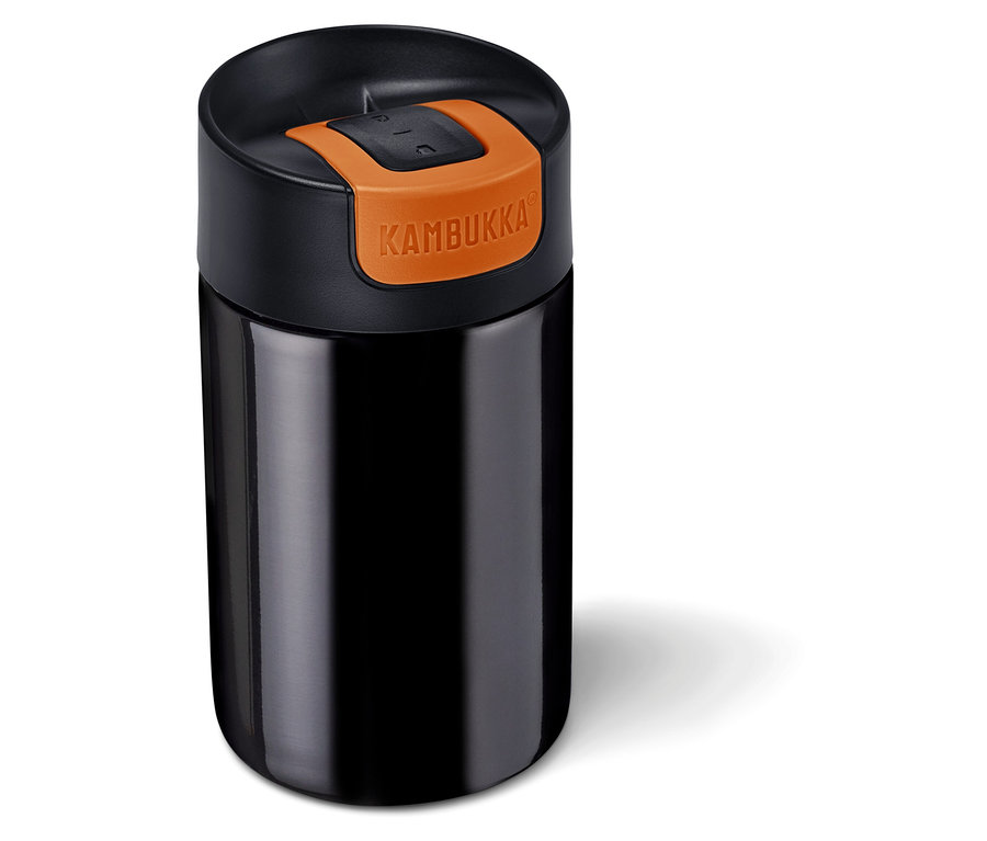 Czarny kubek termiczny Kambukka.