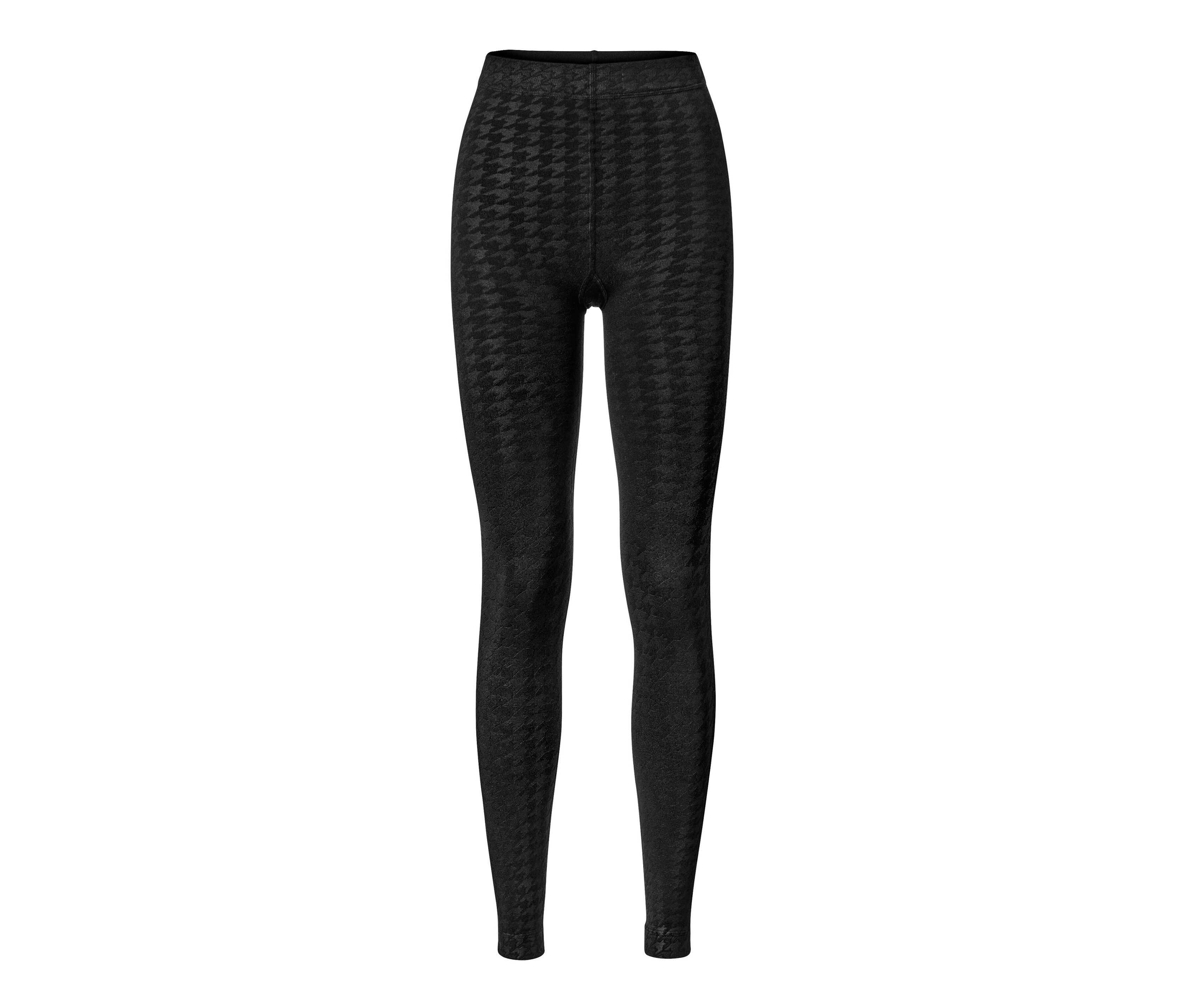 Tchibo - Legginsy termoaktywne z tłoczeniem, czarny