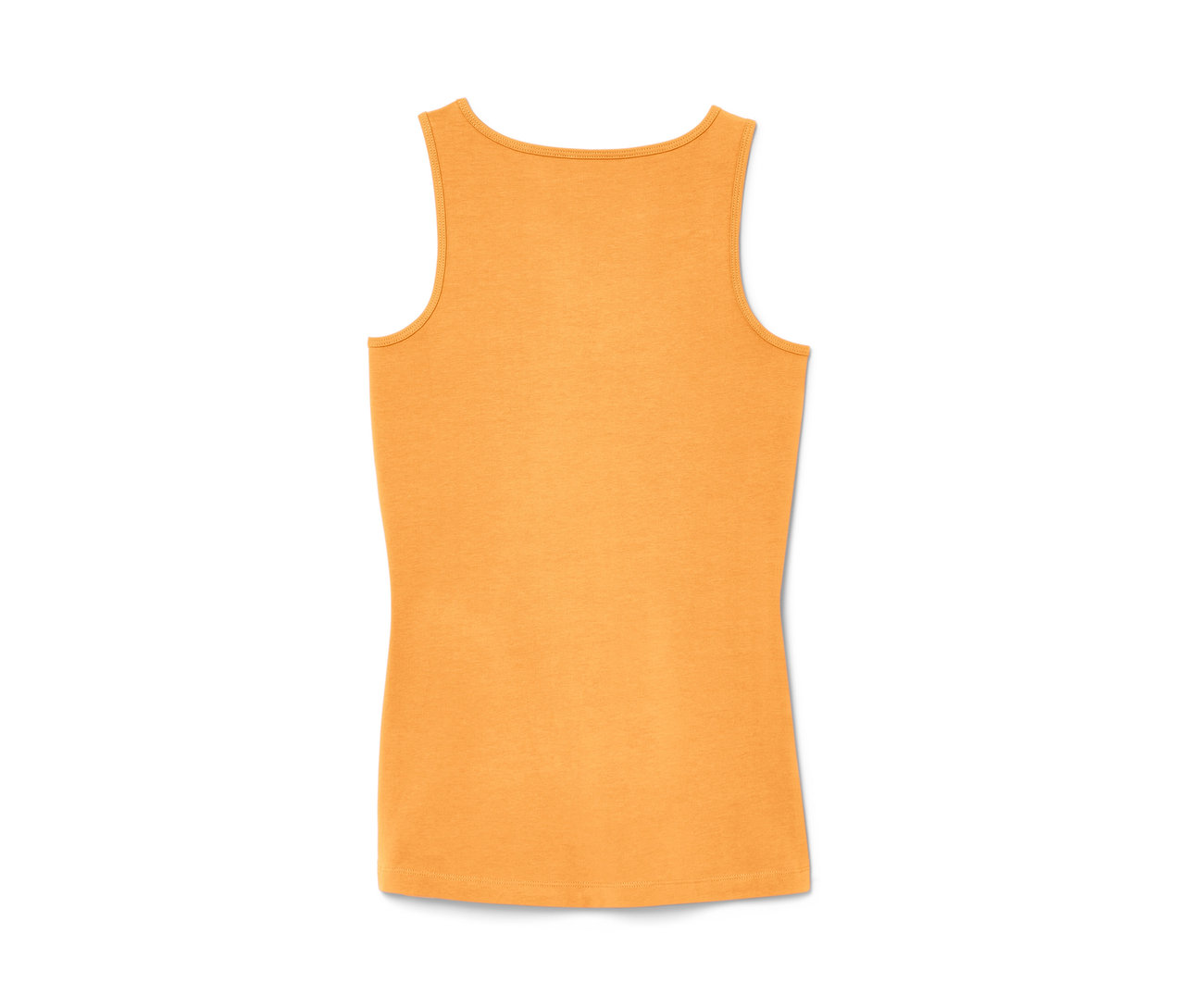 Widok z tyłu na pomarańczowy top, 2 sztuki.