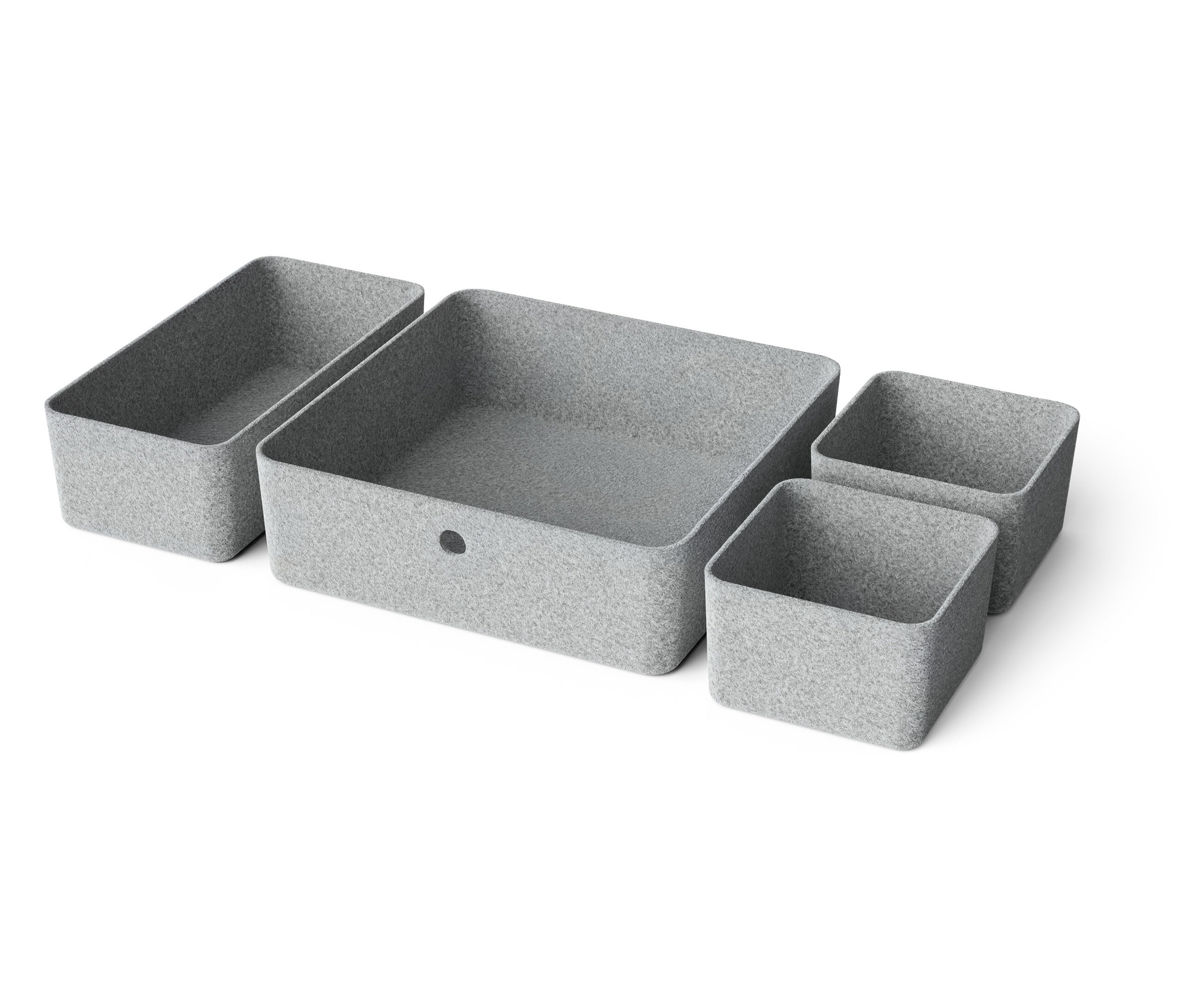 Tchibo - Organizery do szuflad - kolor: szary