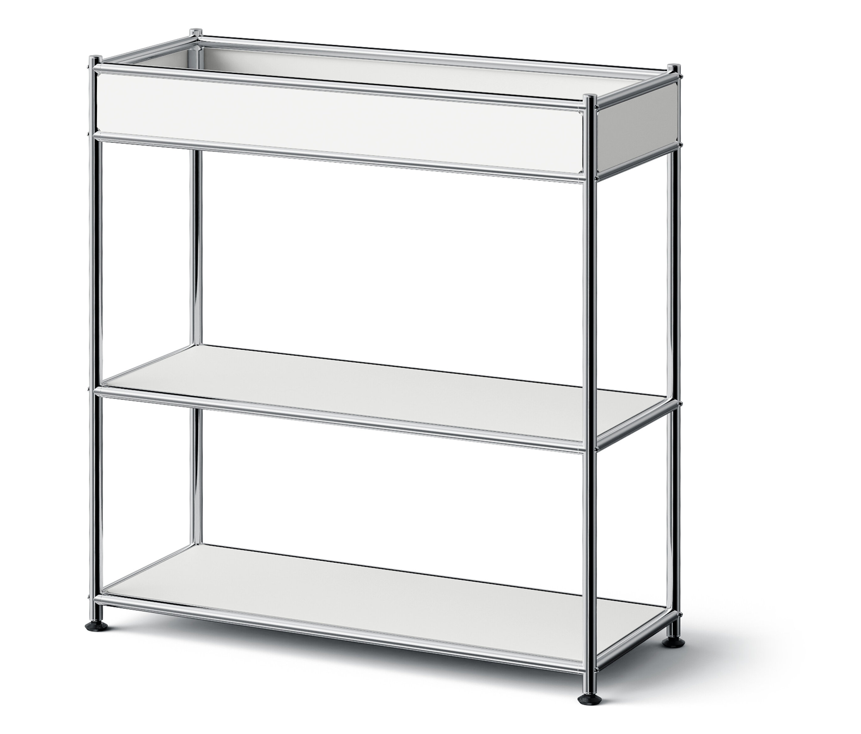 Tchibo - Metalowa konsola „Cn3 Slim Line” z półką - kolor: biały