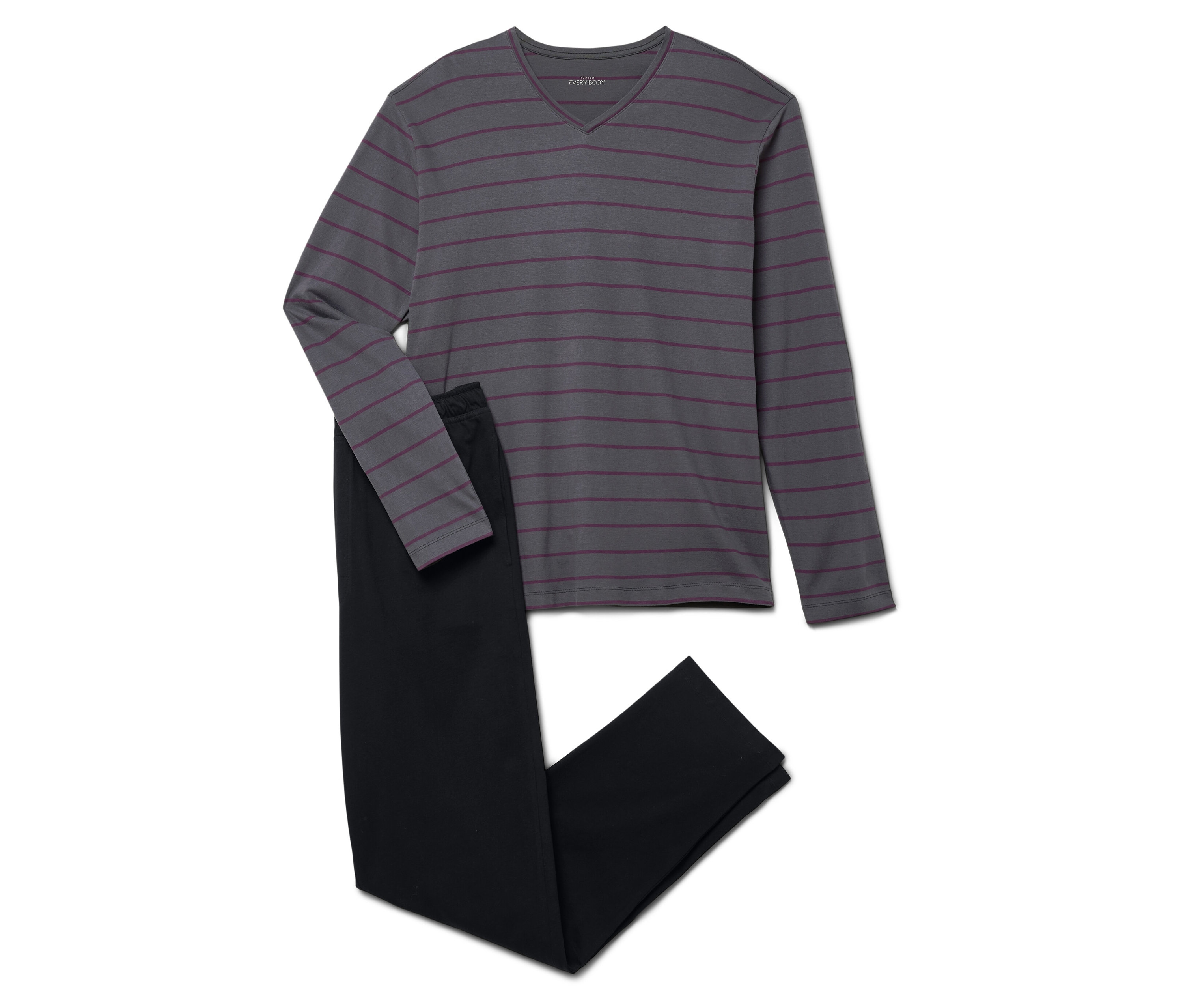 Tchibo - Piżama, czerwony/w paski