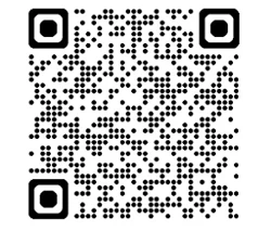 Kod QR z czarnym wzorem na białym tle.