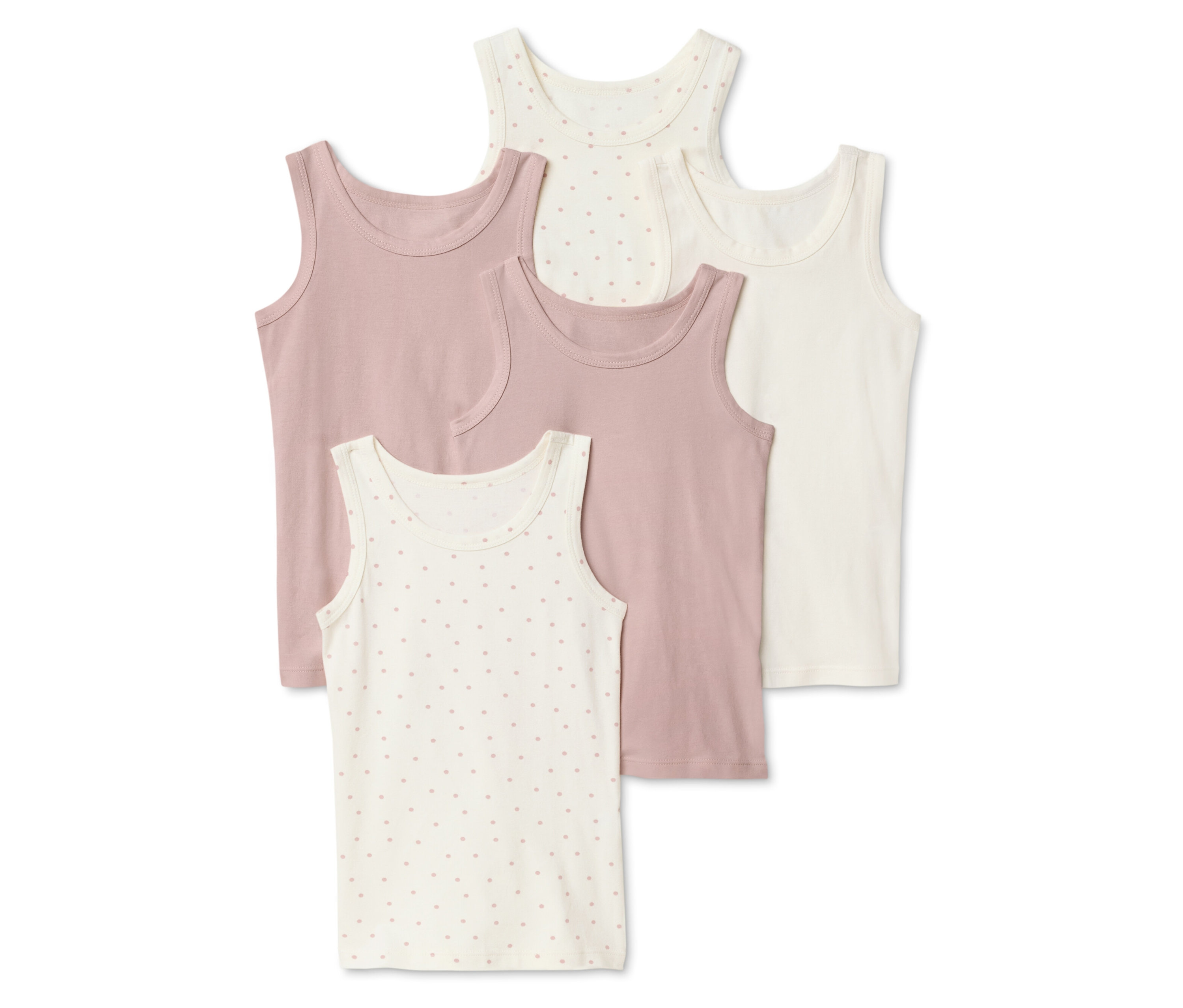 Tchibo - Podkoszulki - kobieta- biały/różowy/z nadrukiem