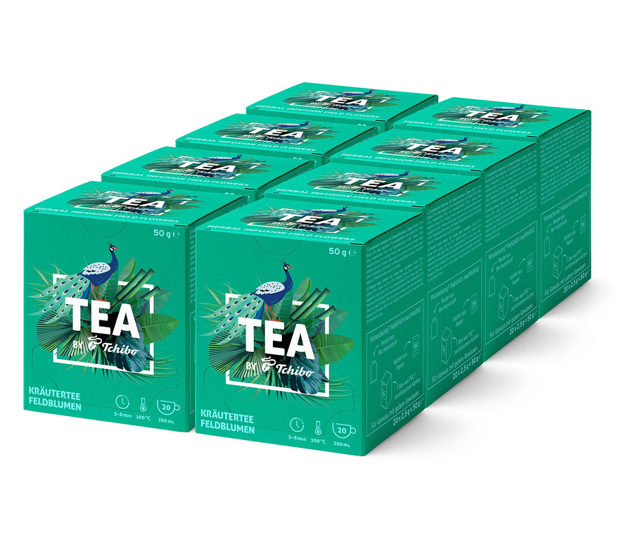 TEA by Tchibo herbata ziołowa: kwiaty polne - 8 x 20