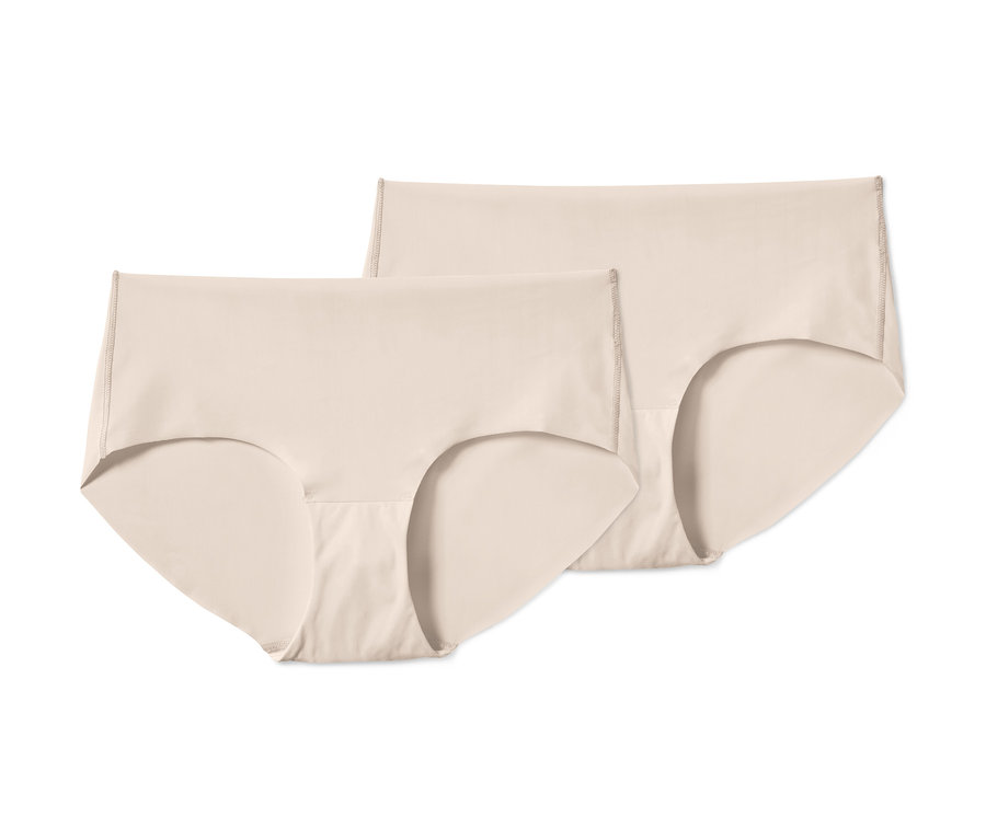 Dwie kremowe figi typu panty Magic Cut.