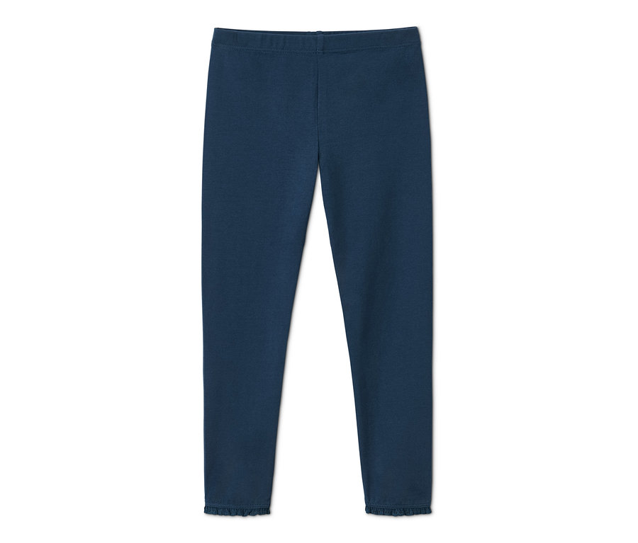 Granatowe, gładkie legginsy, 2 sztuki.