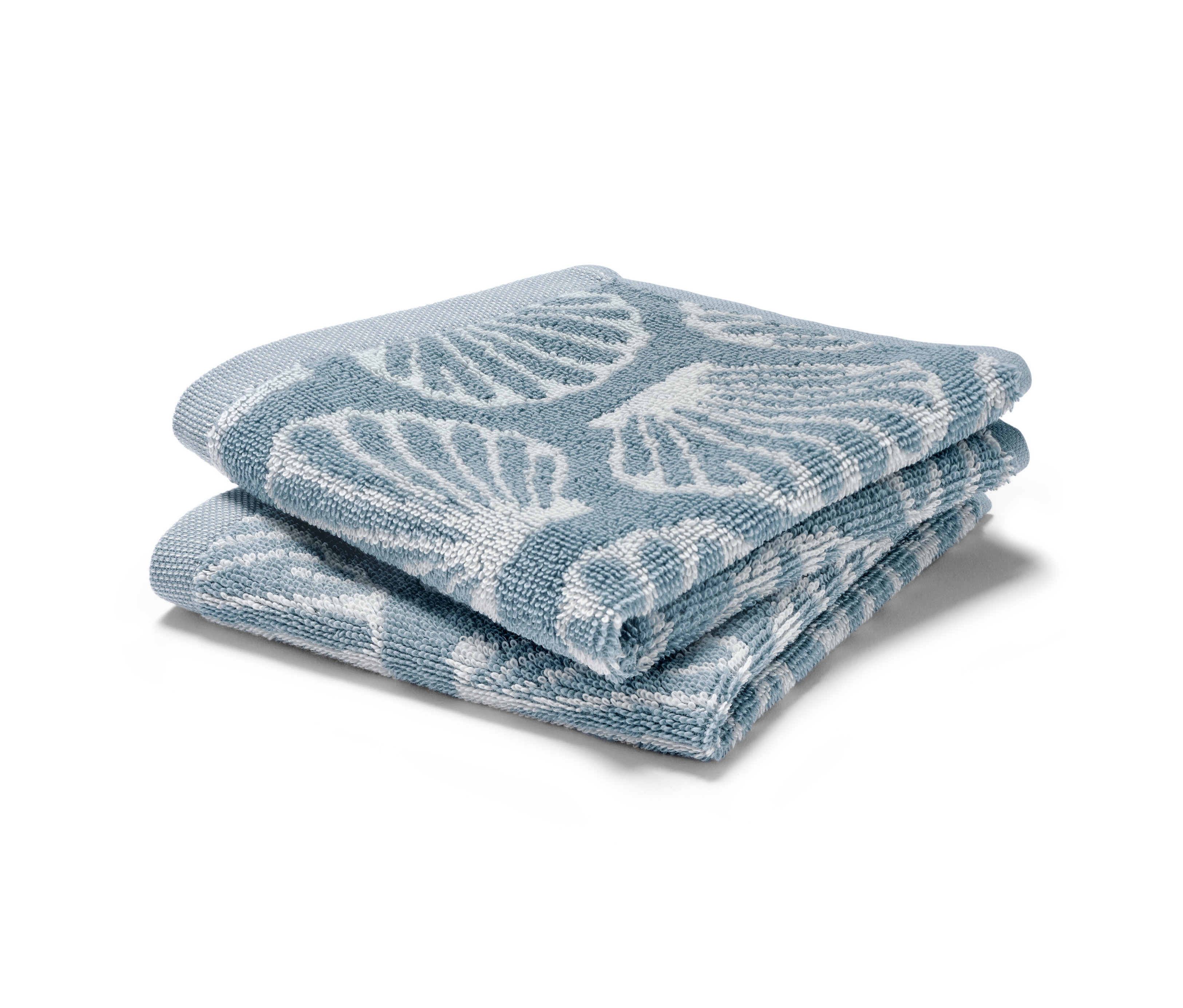 Tchibo - Małe ręczniki - kolor: biały/niebieski