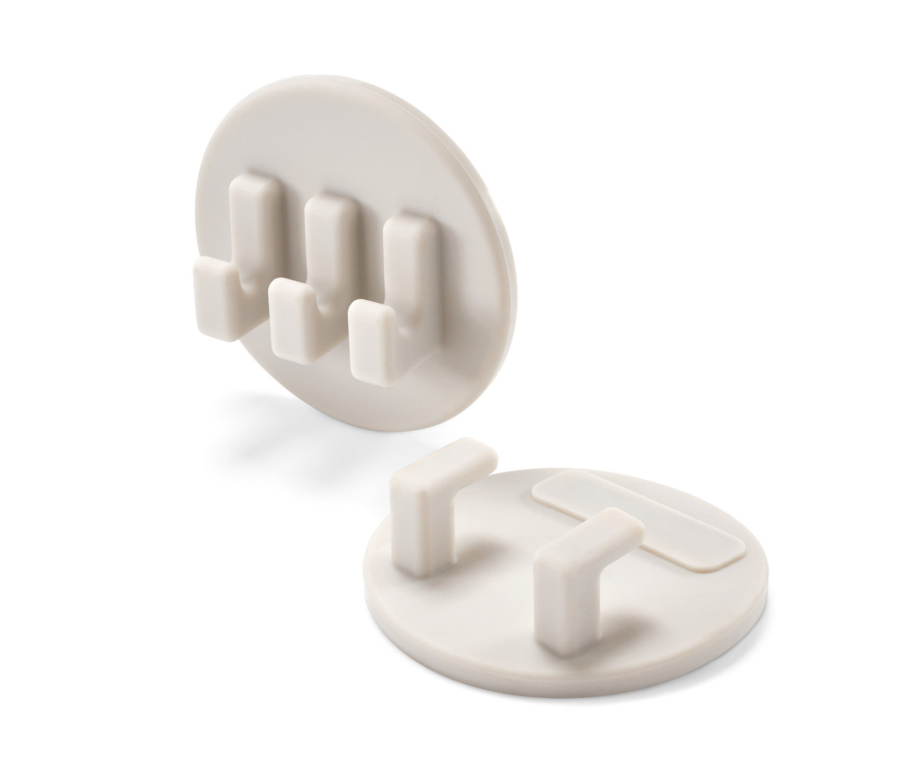 Dwa samoprzylepne haczyki, zestaw.