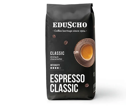 Opakowanie kawy ziarnistej Eduscho Espresso Classic, 1000 g.