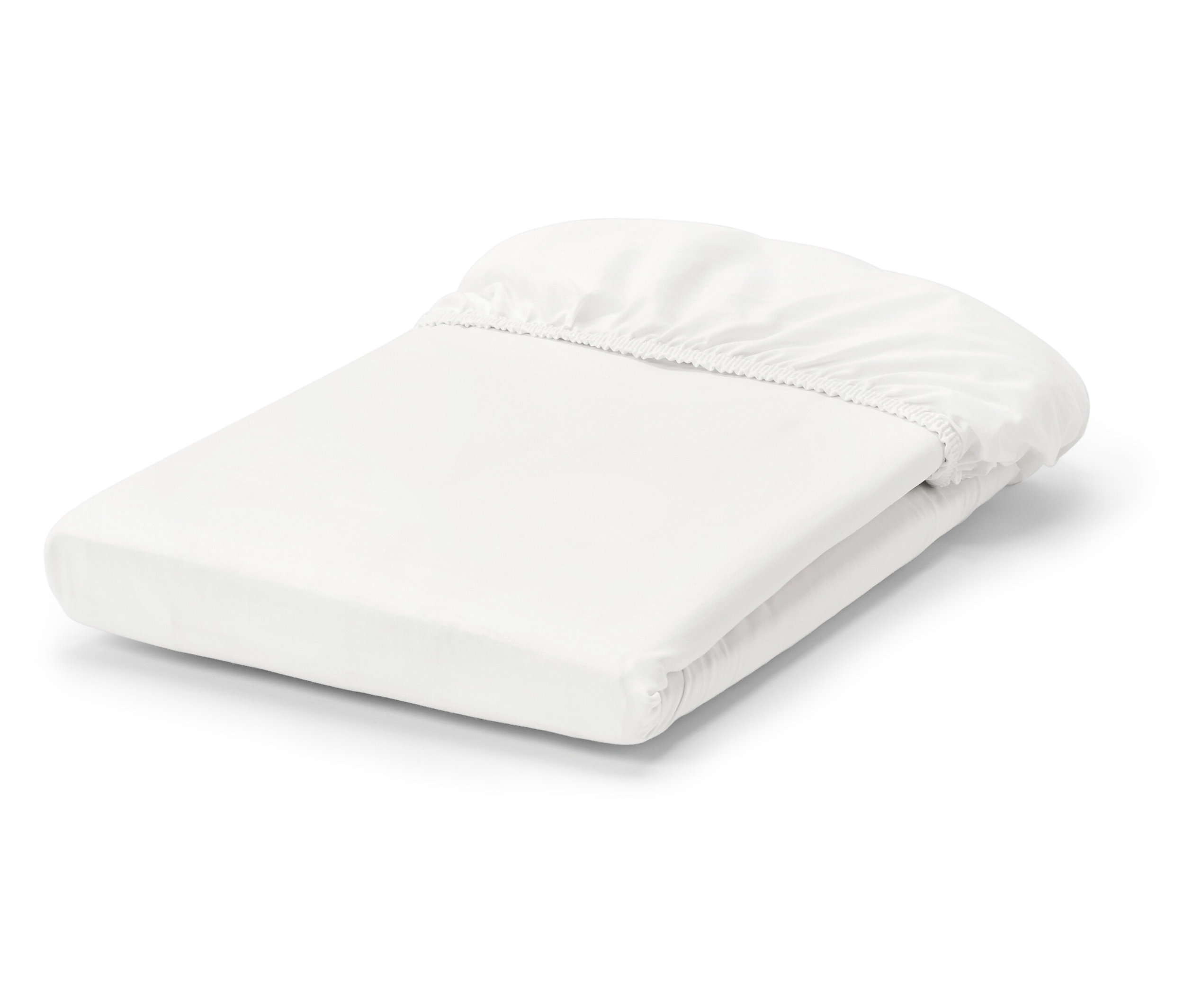 Tchibo - Perkalowe prześcieradło z gumką - kolor: czerwony/biały