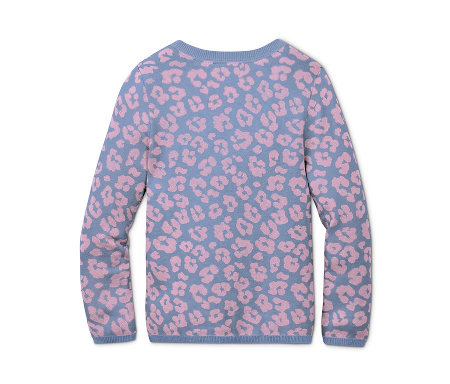 Bluza z dzianiny w panterkę.