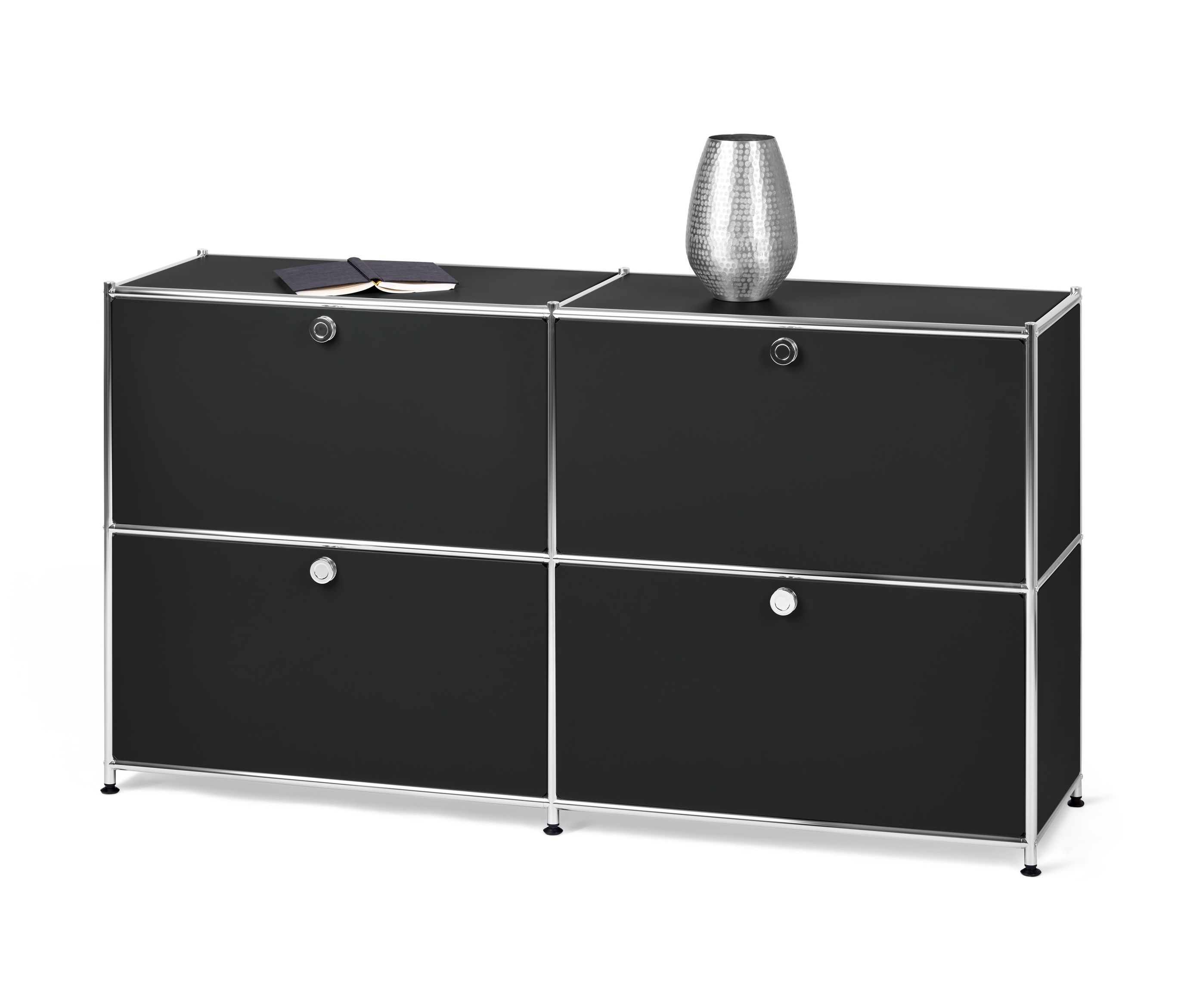 Tchibo - Szafka typu sideboard „Cn3” z 4 klapami - kolor: czarny