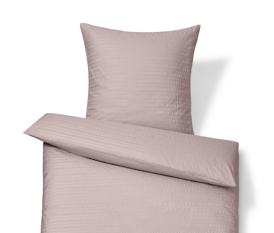 Bladoróżowa pościel z kory w rozmiarze standardowym i niestandardowym.
