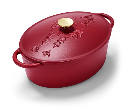 Żeliwna brytfanna, owalna