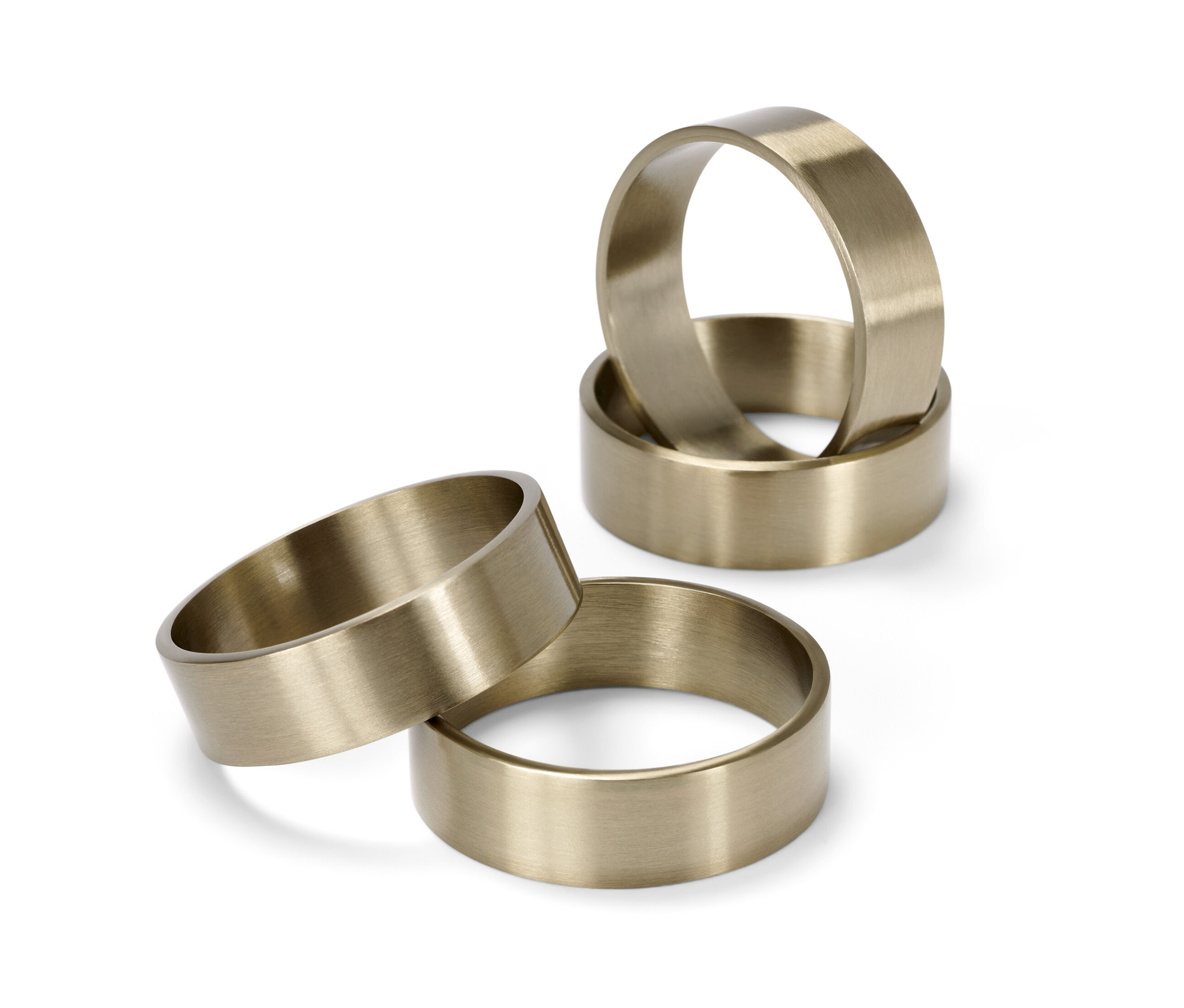 Tchibo - Pierścienie na serwetki stołowe - kolor: złoty