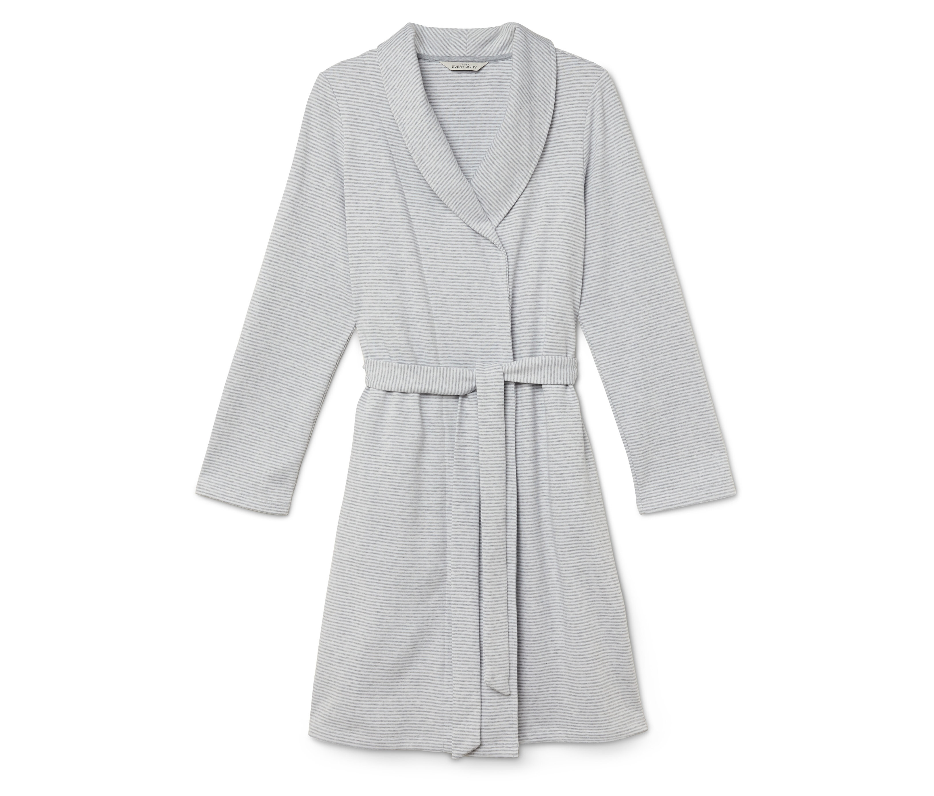 Tchibo - Szlafrok- biały/szary/w paski