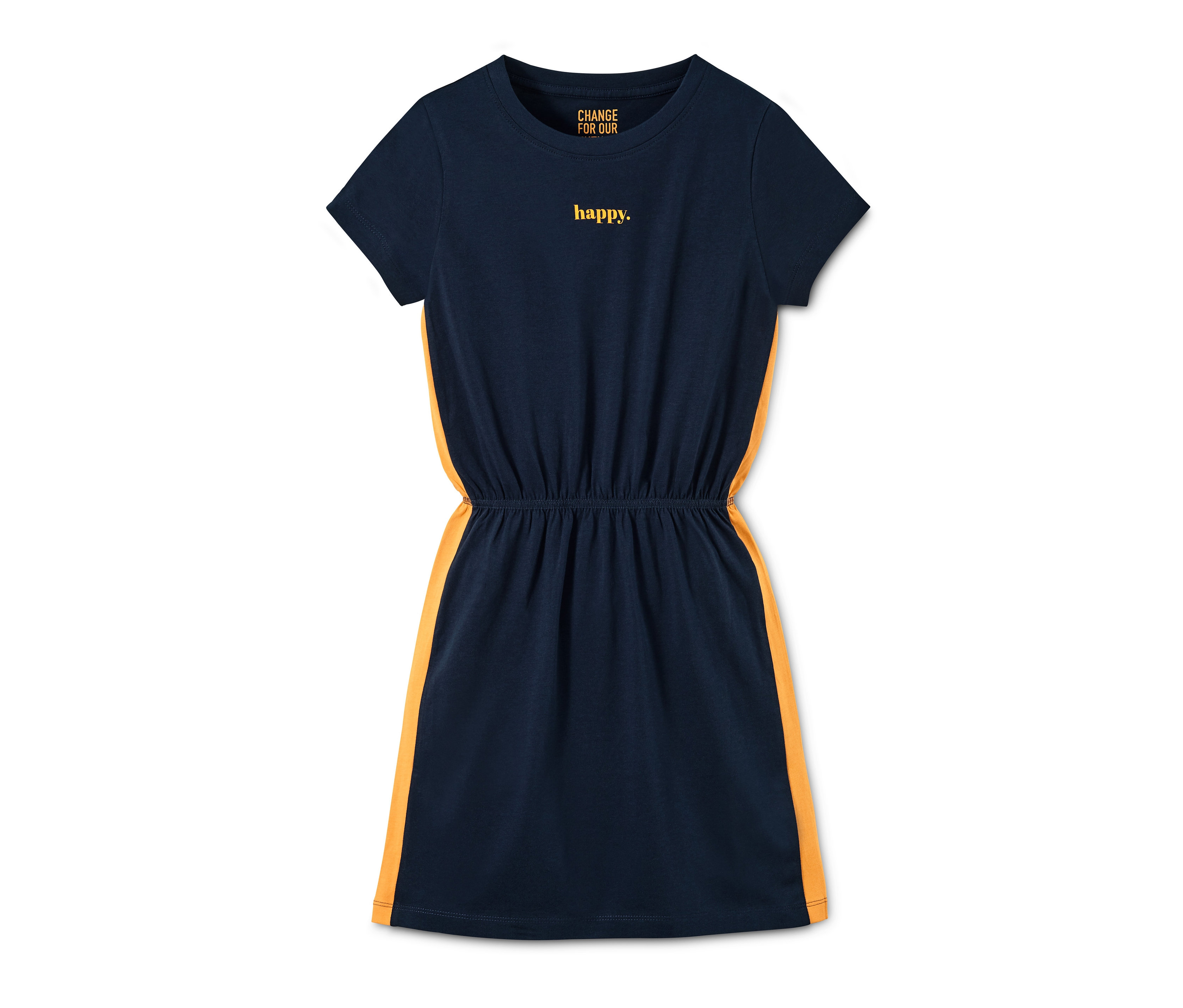 Tchibo - Sukienka dżersejowa- żółty/niebieski