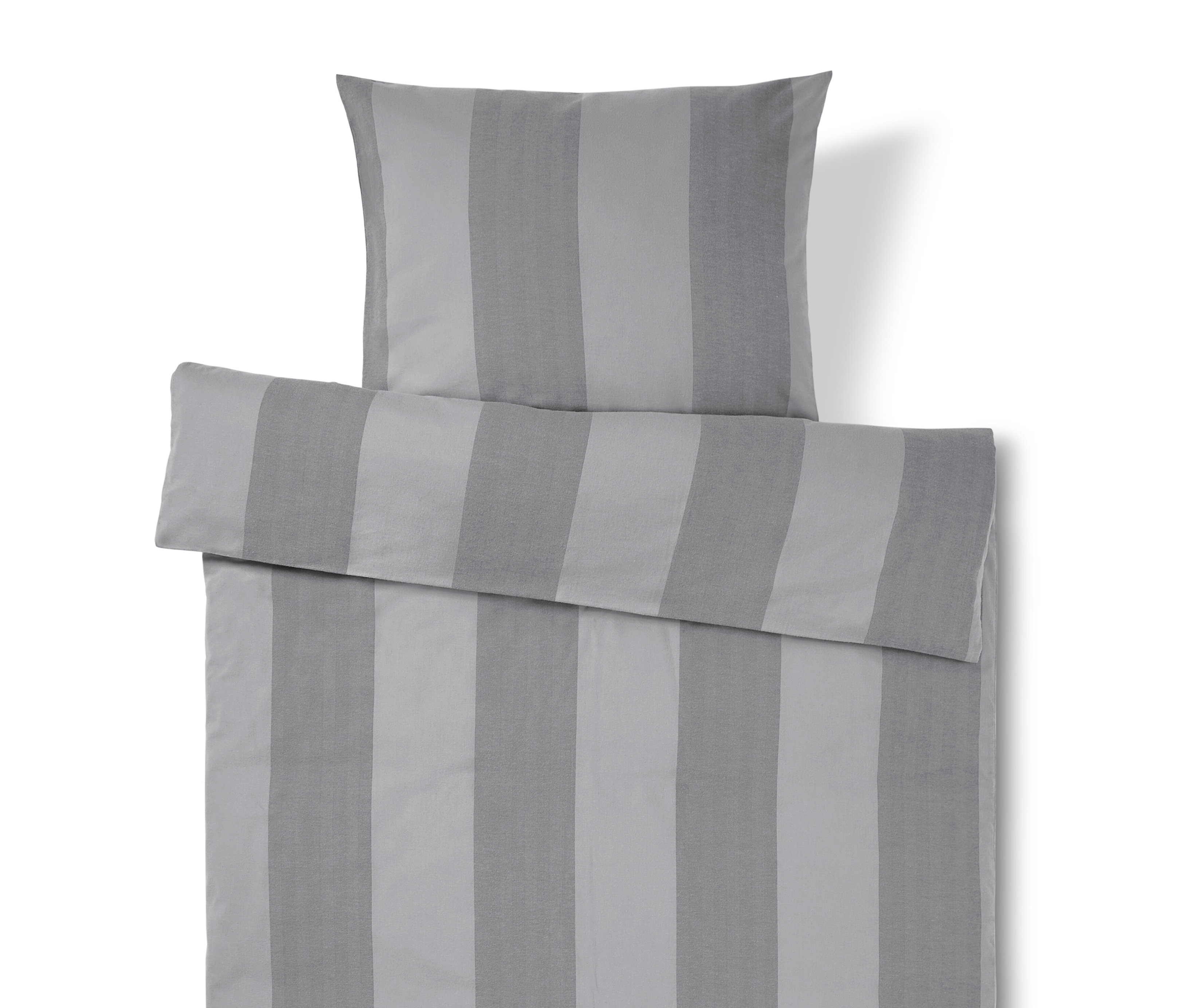 Tchibo - Pościel ze szlachetnej flaneli - kolor: szary