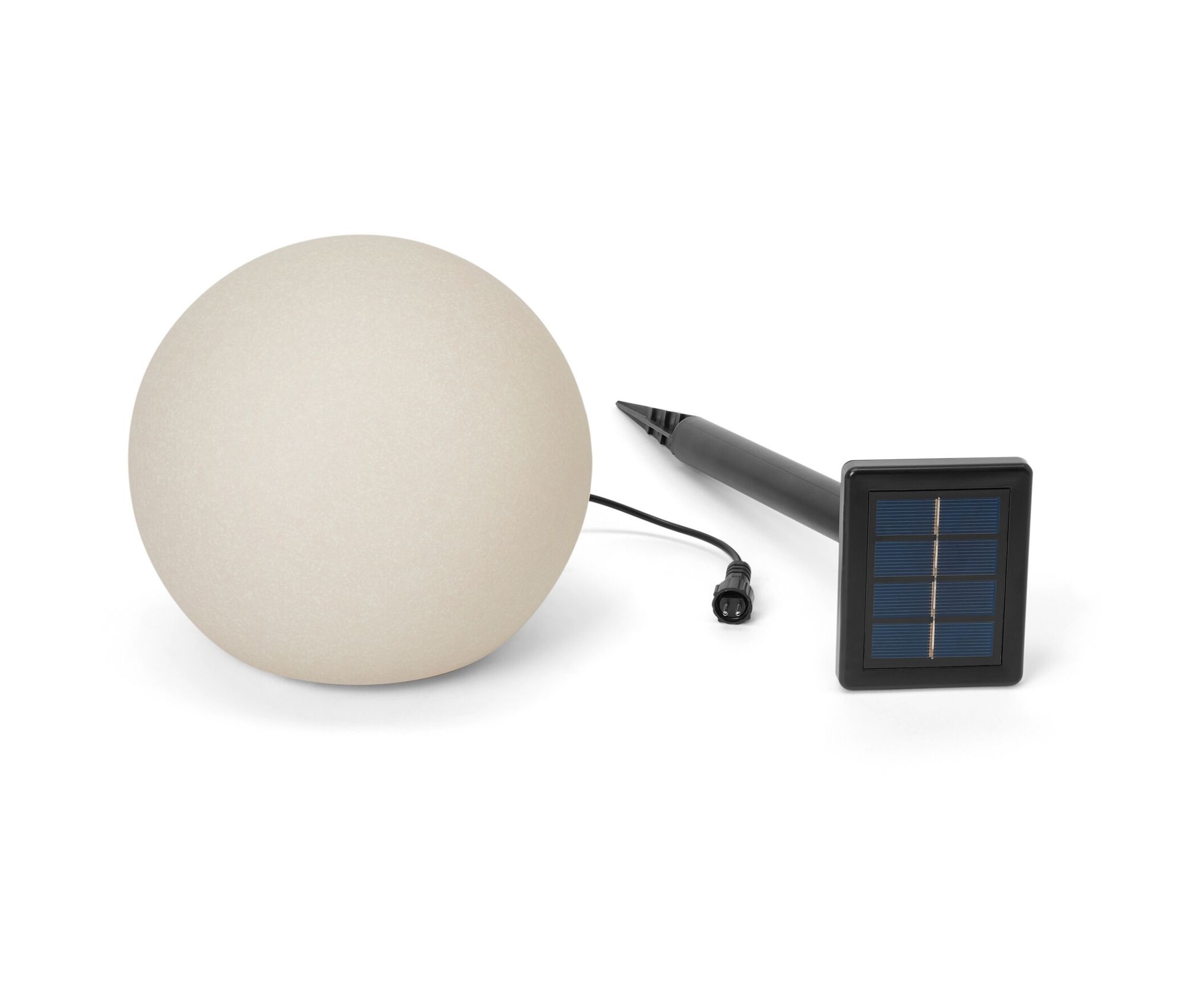Tchibo - Lampa solarna w kształcie kuli - kolor: beżowy