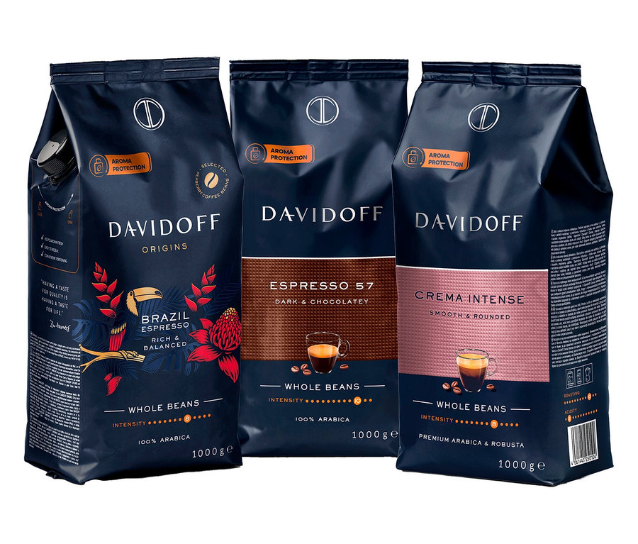 ZESTAW DAVIDOFF CAFÉ – 3 x 1kg kawa ziarnista