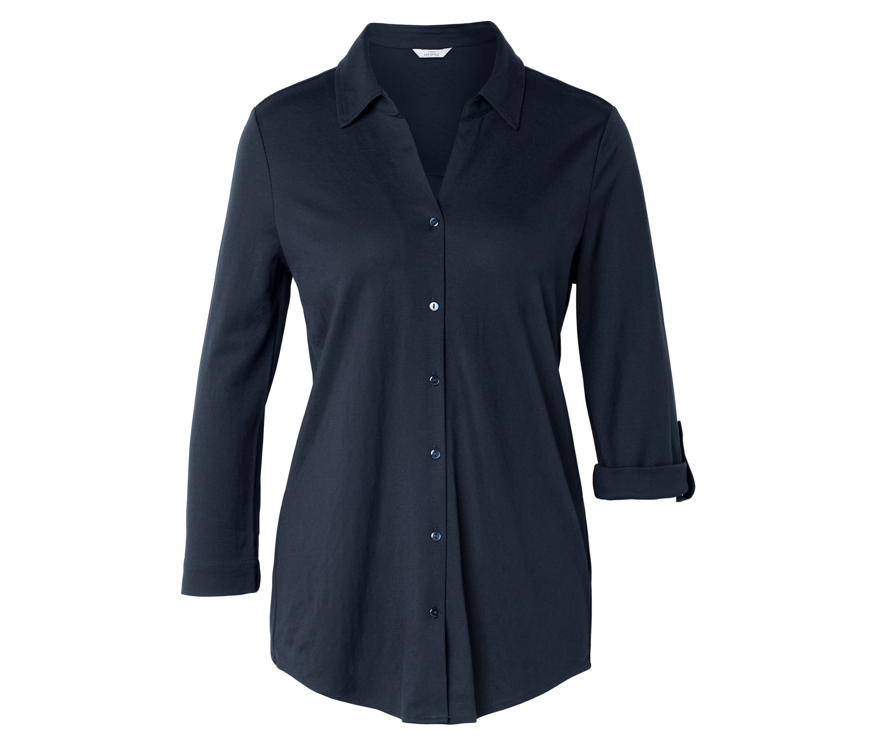 Tchibo - Bluzka z dżerseju piqué- niebieski