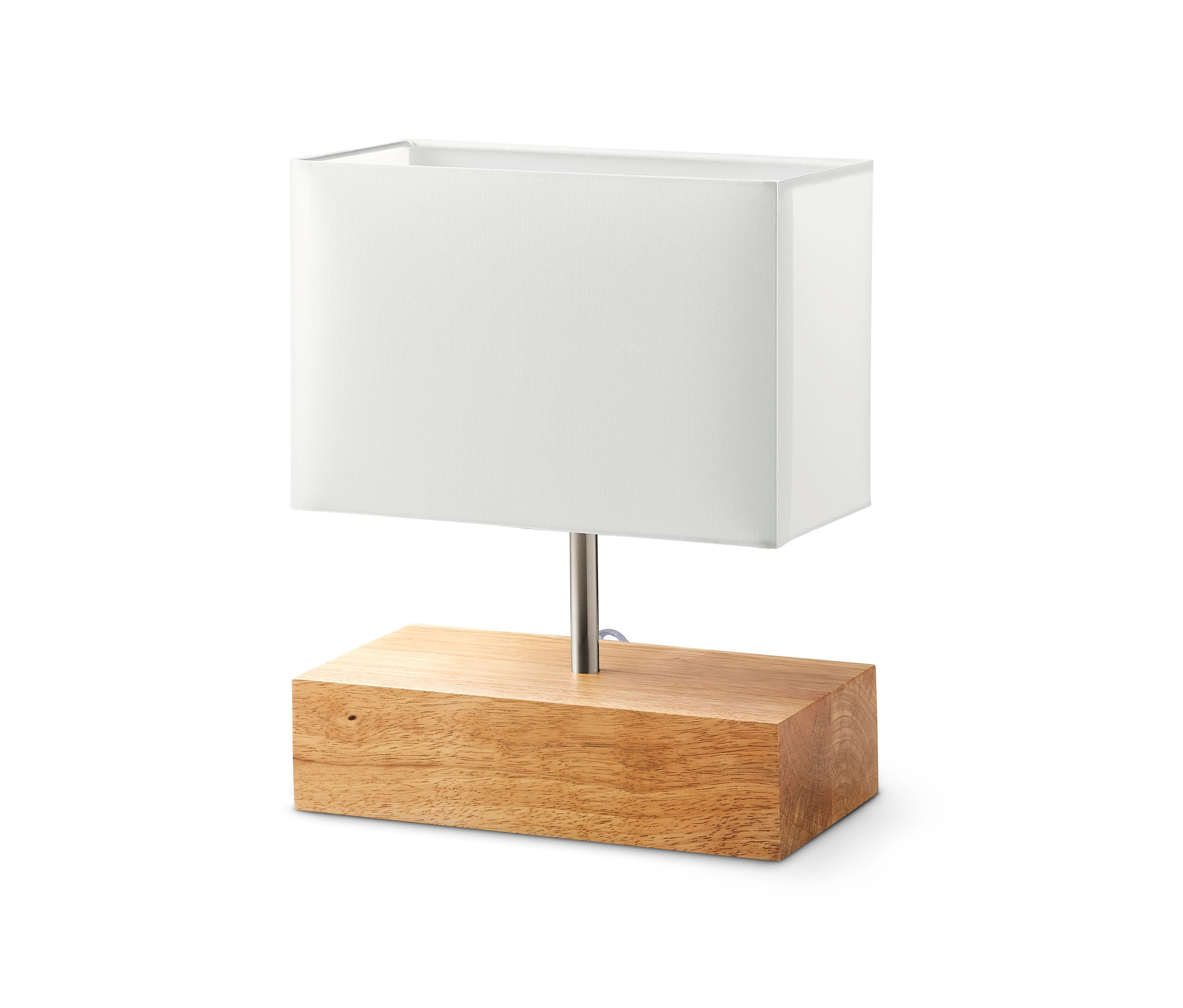 Lampa stołowa Eglo z drewnianą podstawą