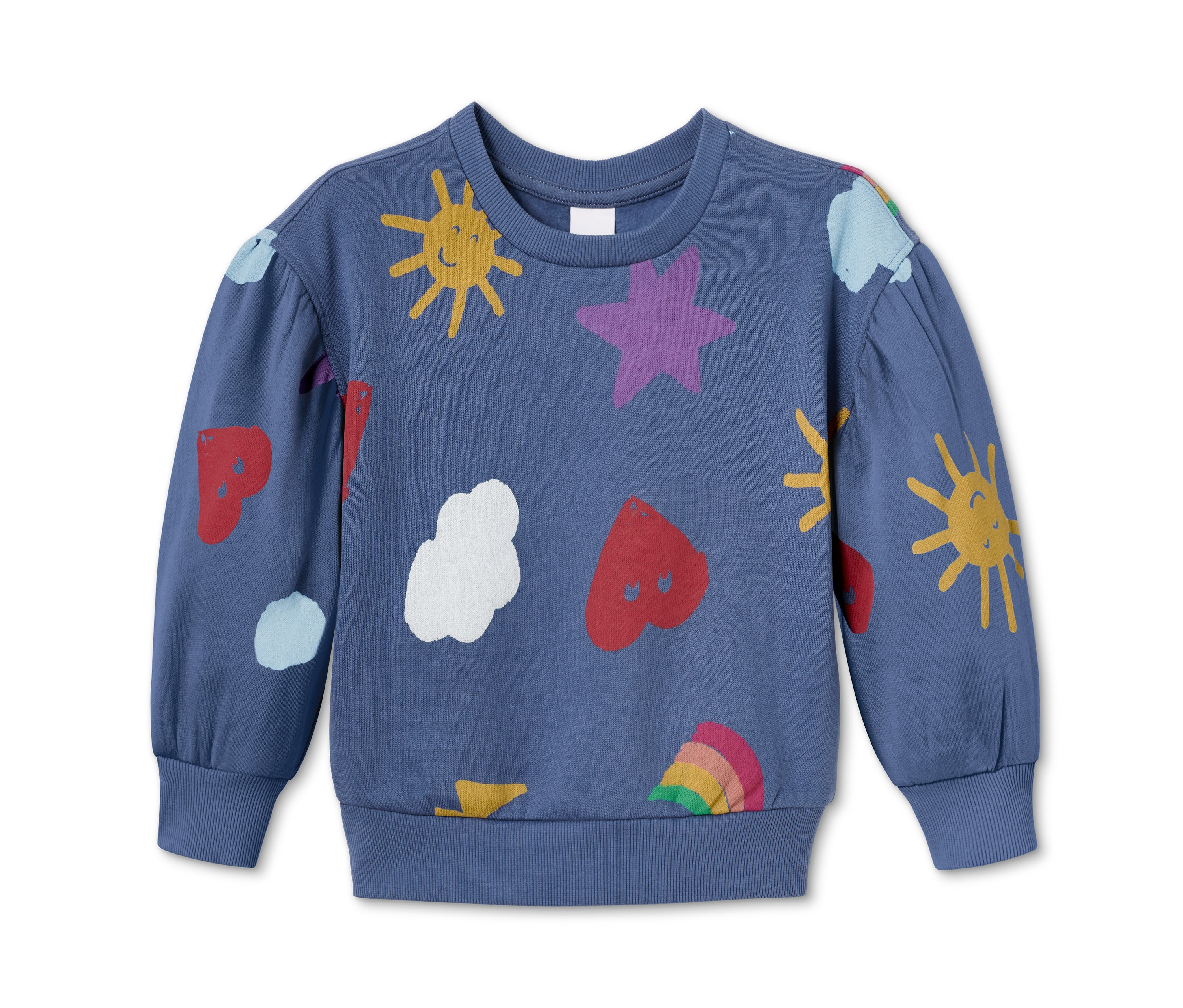 Tchibo - Bluza dresowa z bawełny ekologicznej, niebieski