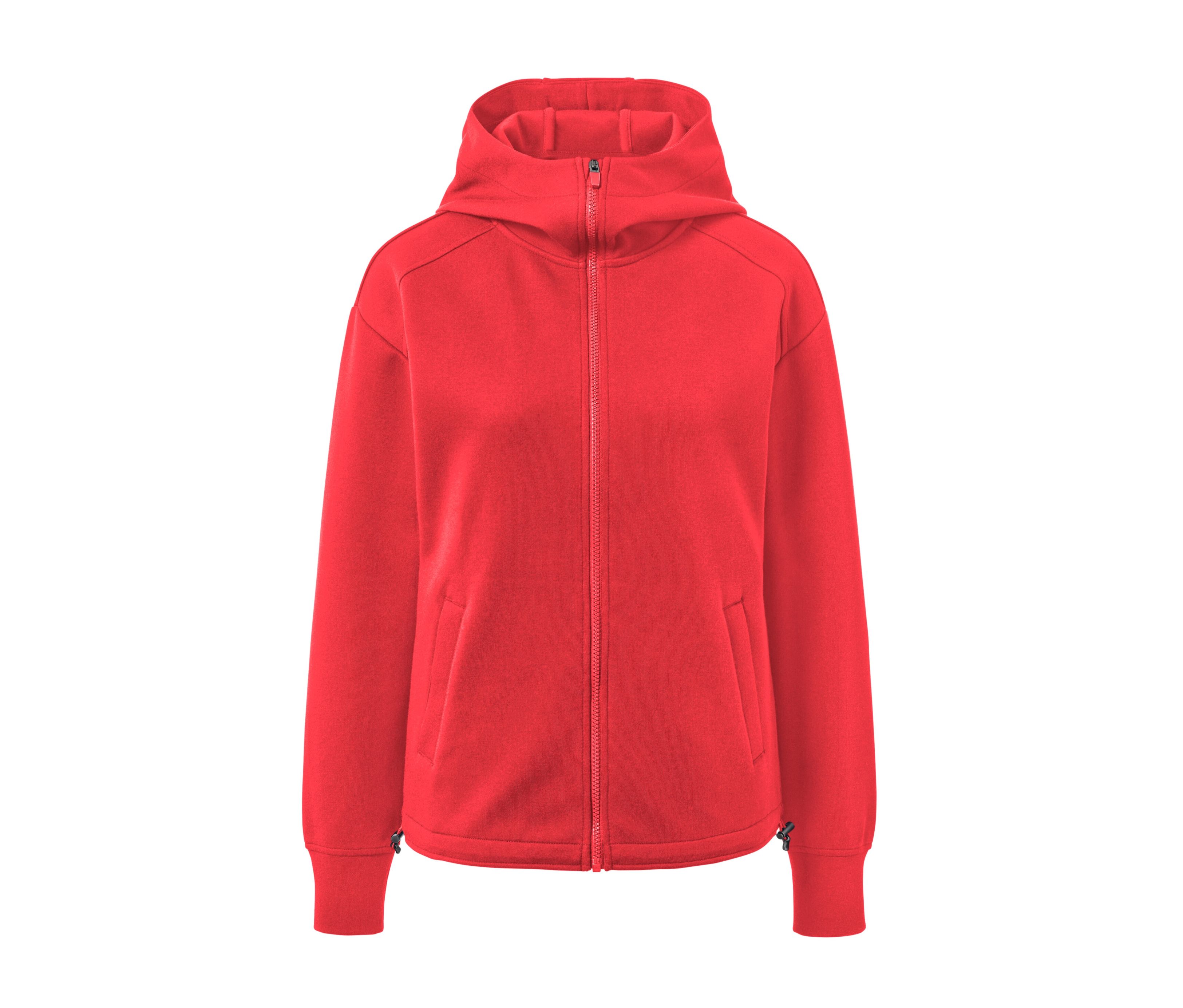 Tchibo - Rozpinana bluza dresowa z kapturem - dla pań - rozmiar XL 48/50 - kolor: różowy