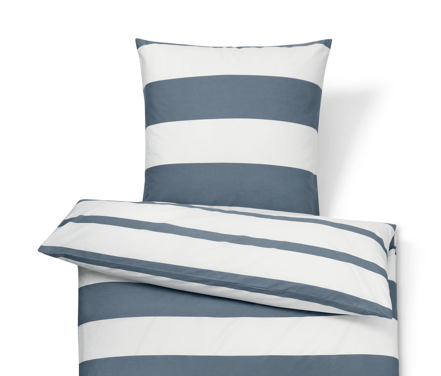 Pościel perkalowa w paski w rozmiarze standardowym i niestandardowym.