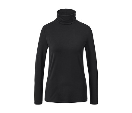 Koszulka z golfem, czarna