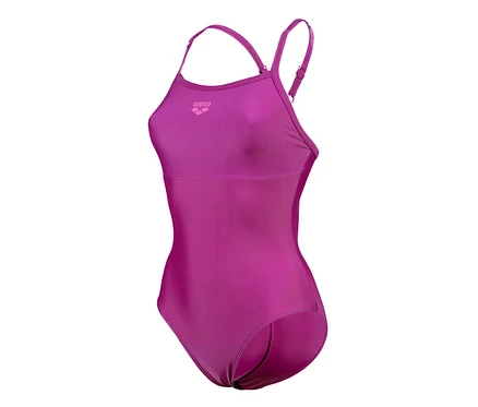 Kostium kąpielowy z biustonoszem arena Feel Solid Lightdrop Back, PURPLE WINE