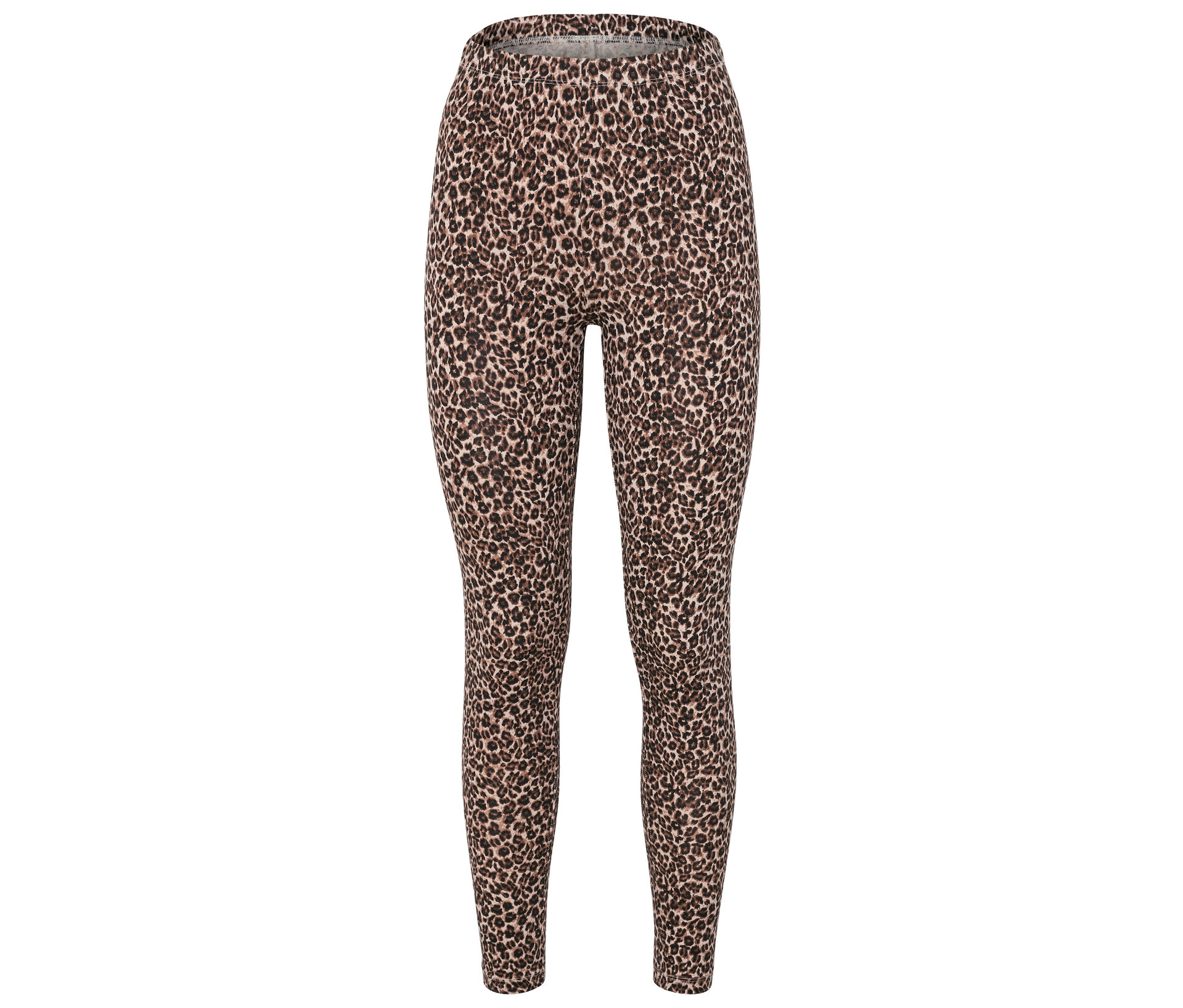 Tchibo - Wzorzyste legginsy- czarny/brązowy/z nadrukiem