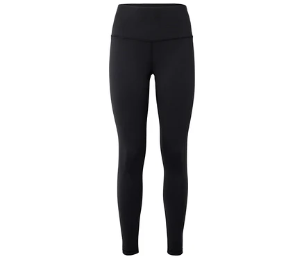 Czarne legginsy z wysokim stanem.