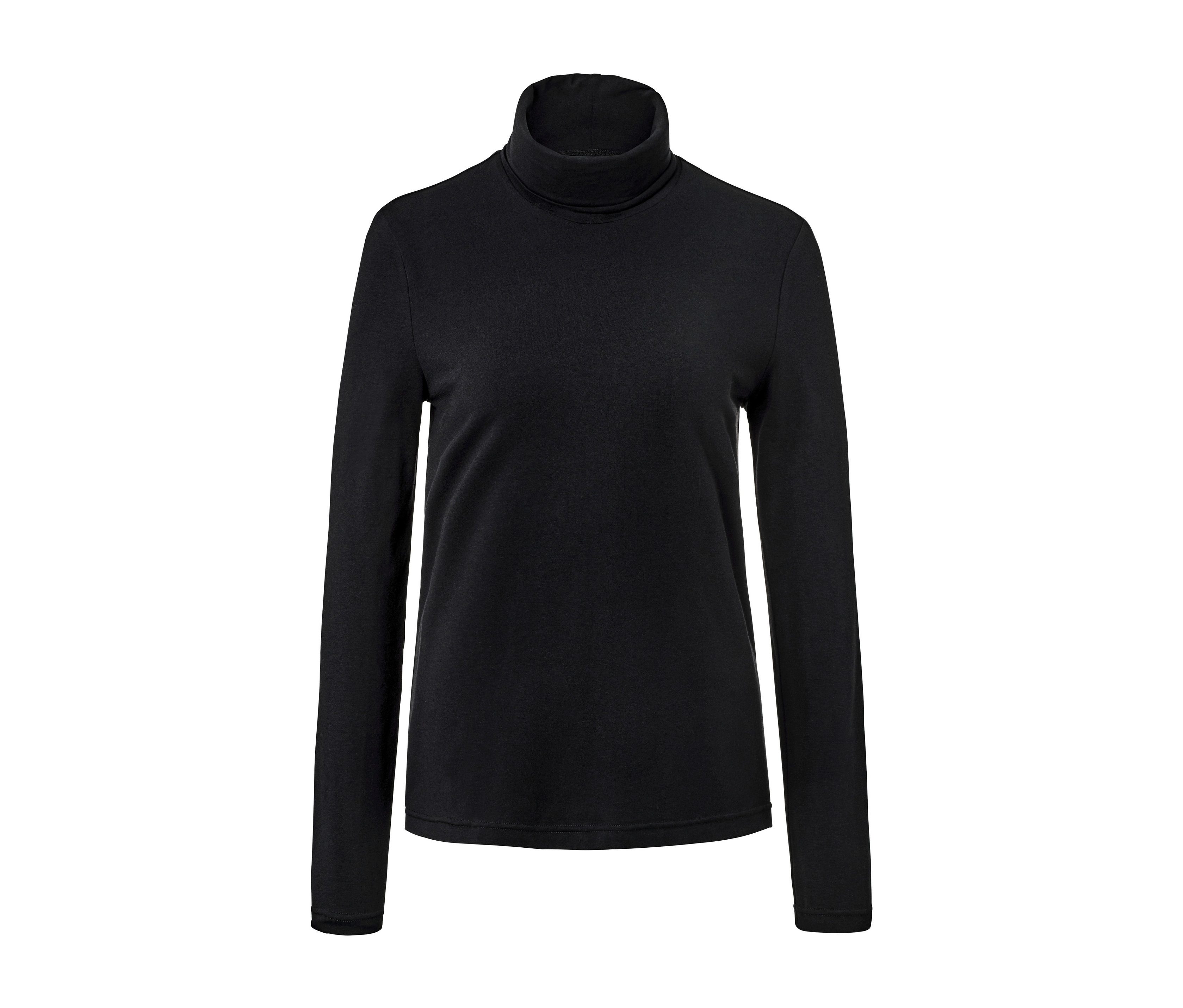 Tchibo - Bluzka z kołnierzem golfowym- czarny