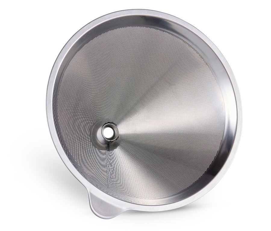 Metalowe sitko BEEM Pour Over, 0,75 l na białym tle.