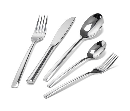 Zestaw sztućców, 20-częściowy, w kolorze stali szlachetnej