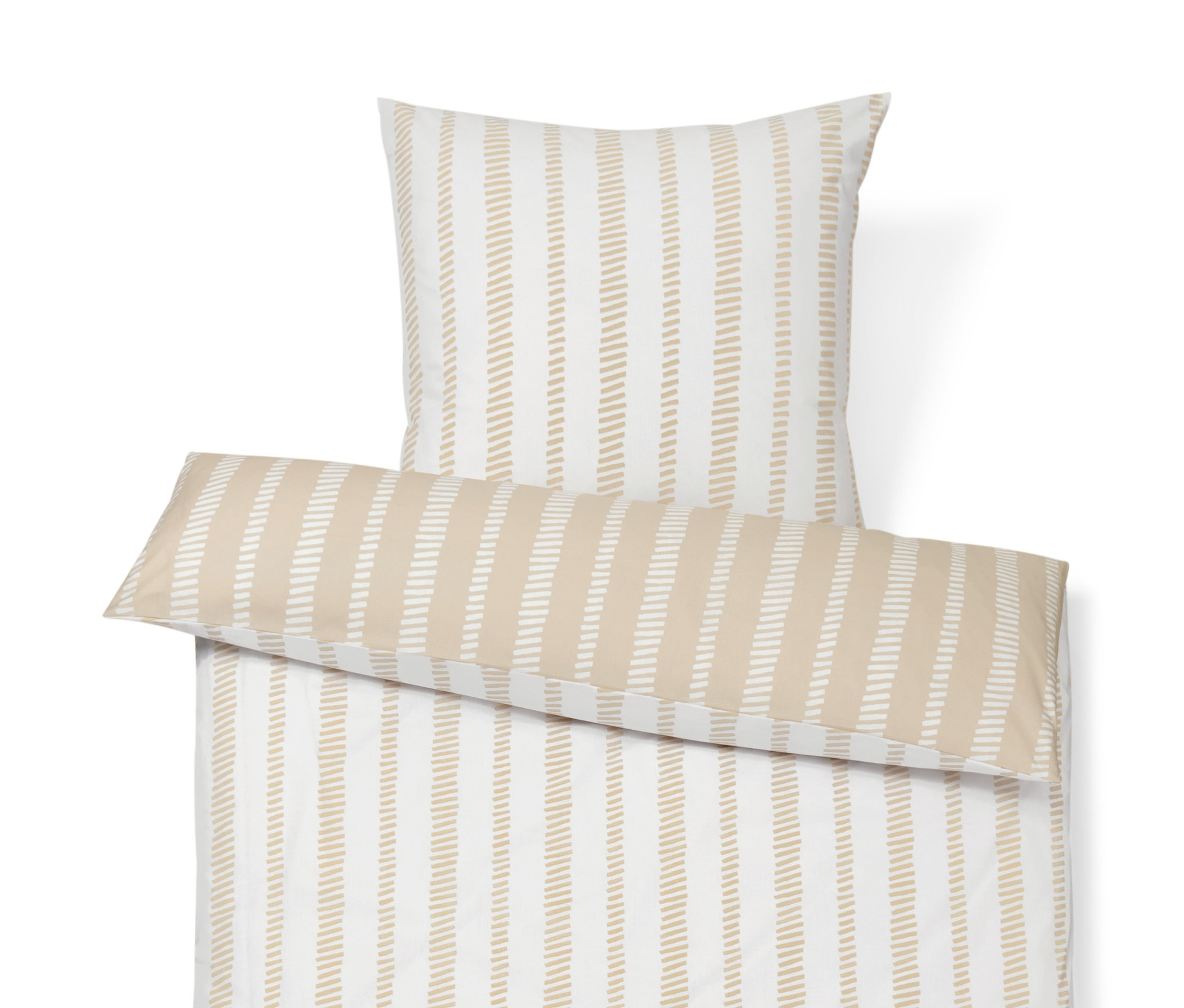 Tchibo - Pościel bawełniana premium - kolor: brązowy/beżowy