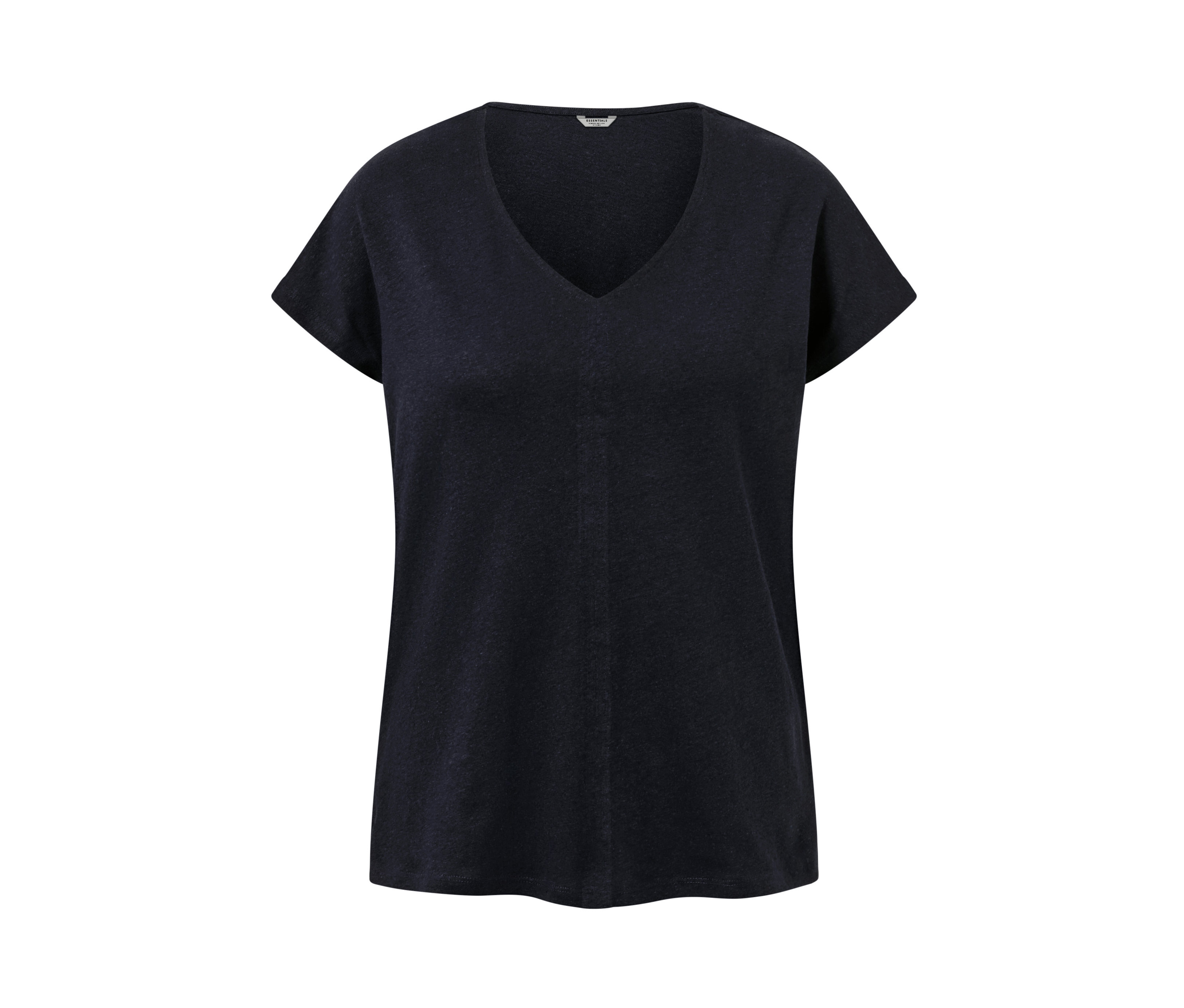 Tchibo - Bluzka z mieszanki materiałowej z zawartością lnu- niebieski