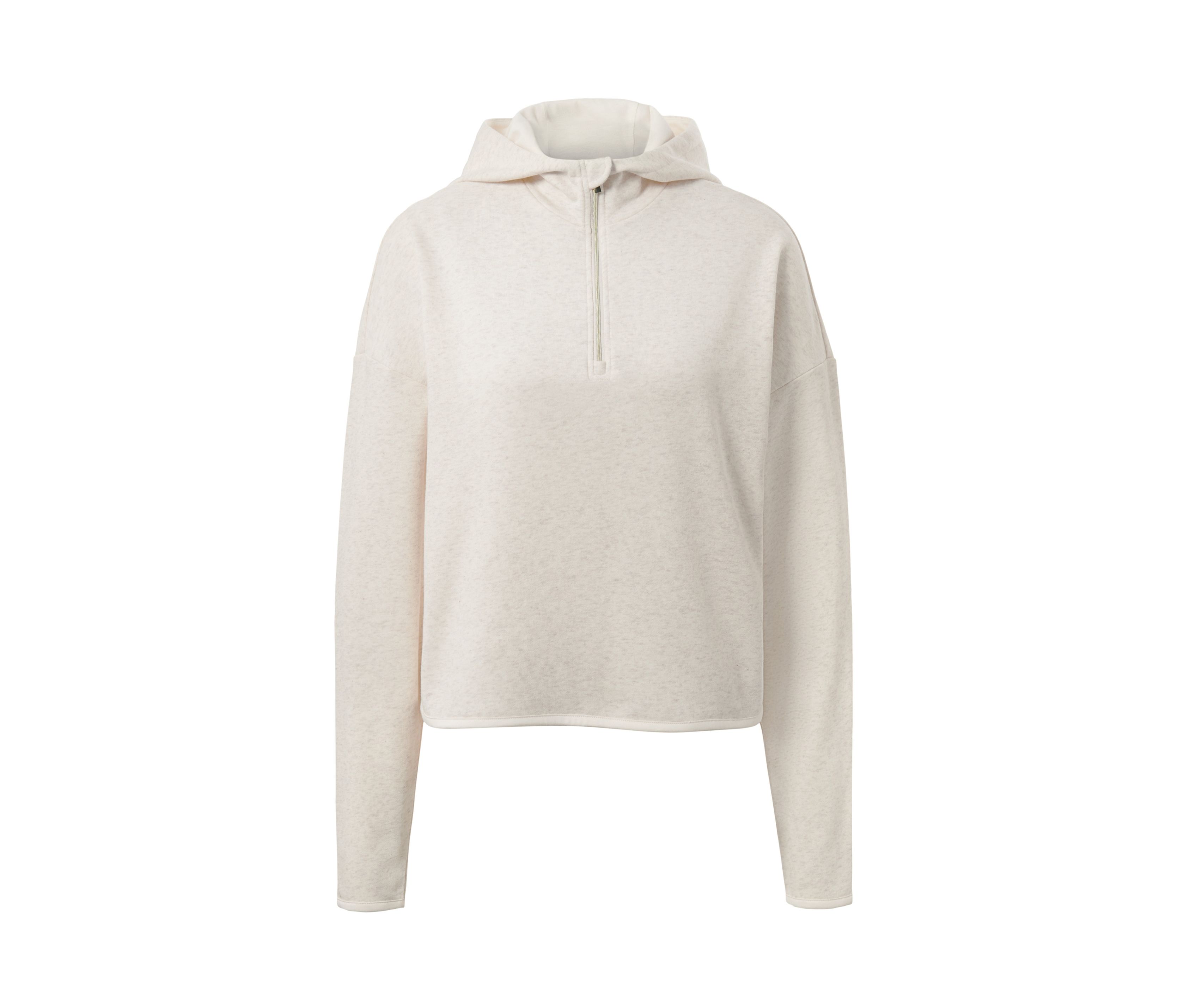 Tchibo - Bluza z dzianiny dresowej - dla pań - rozmiar XS 32/34 - kolor: beżowy
