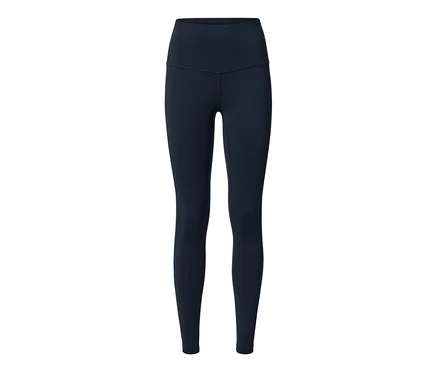Granatowe legginsy sportowe.