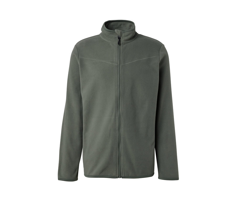 Rozpinana bluza z polaru w kolorze khaki.