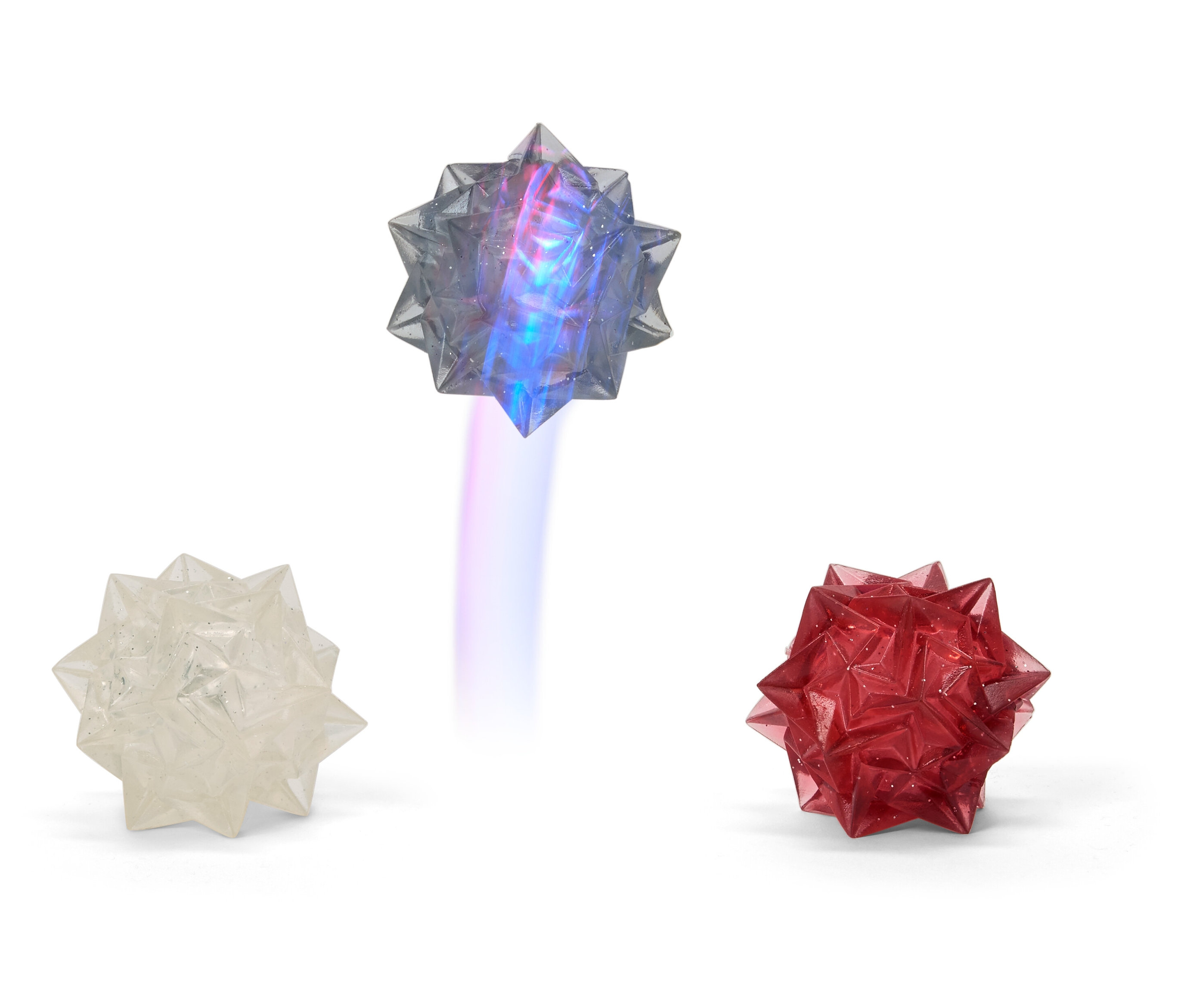 Tchibo - Świecące gumowe piłeczki - kolor: niebieski/czerwony