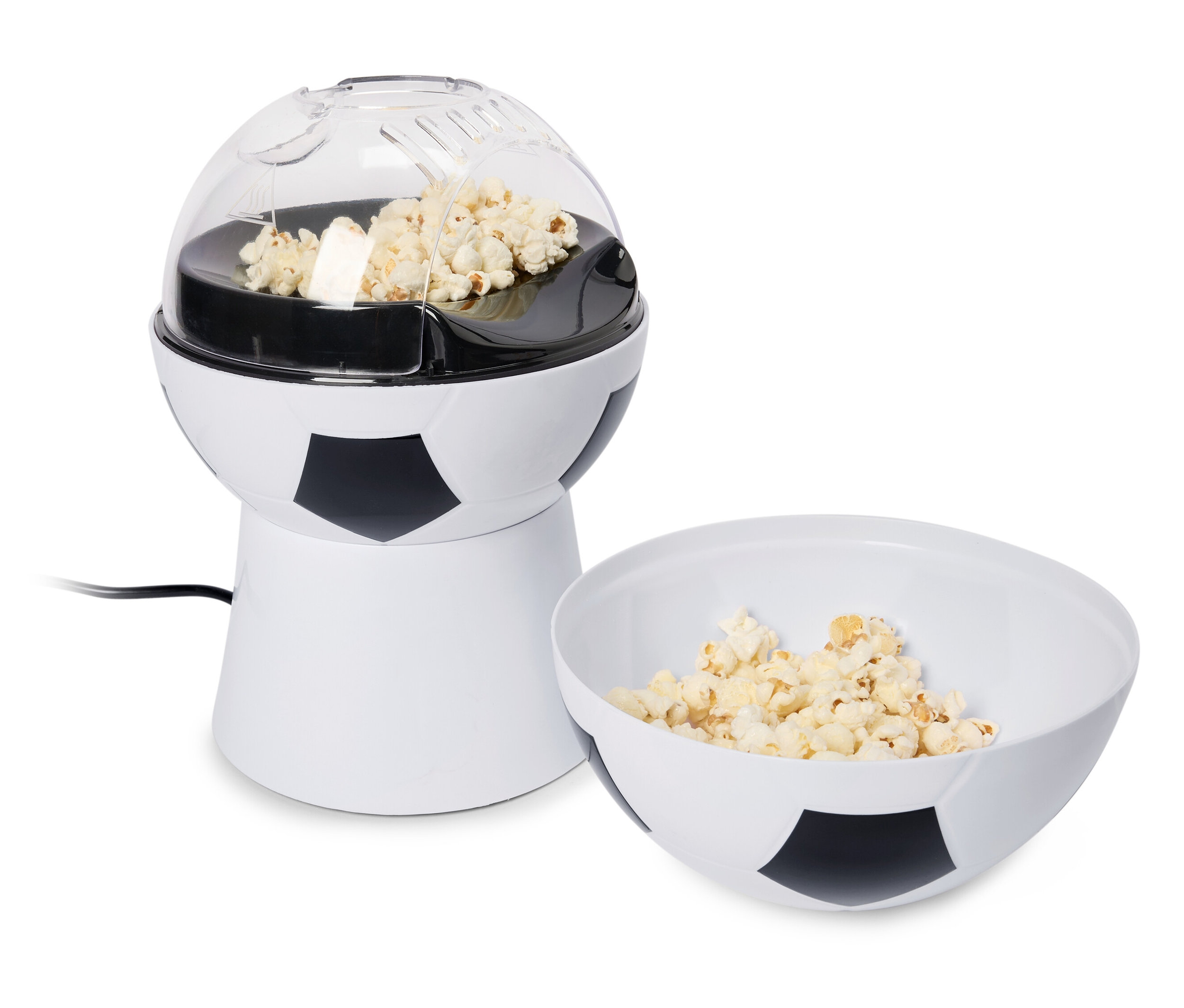 Tchibo - Piłkarskie użądzienie do popcornu - kolor: biały/czarny