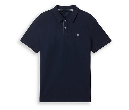 Koszulka polo Tom Tailor z dzianiny pique, Sky Captain Blue