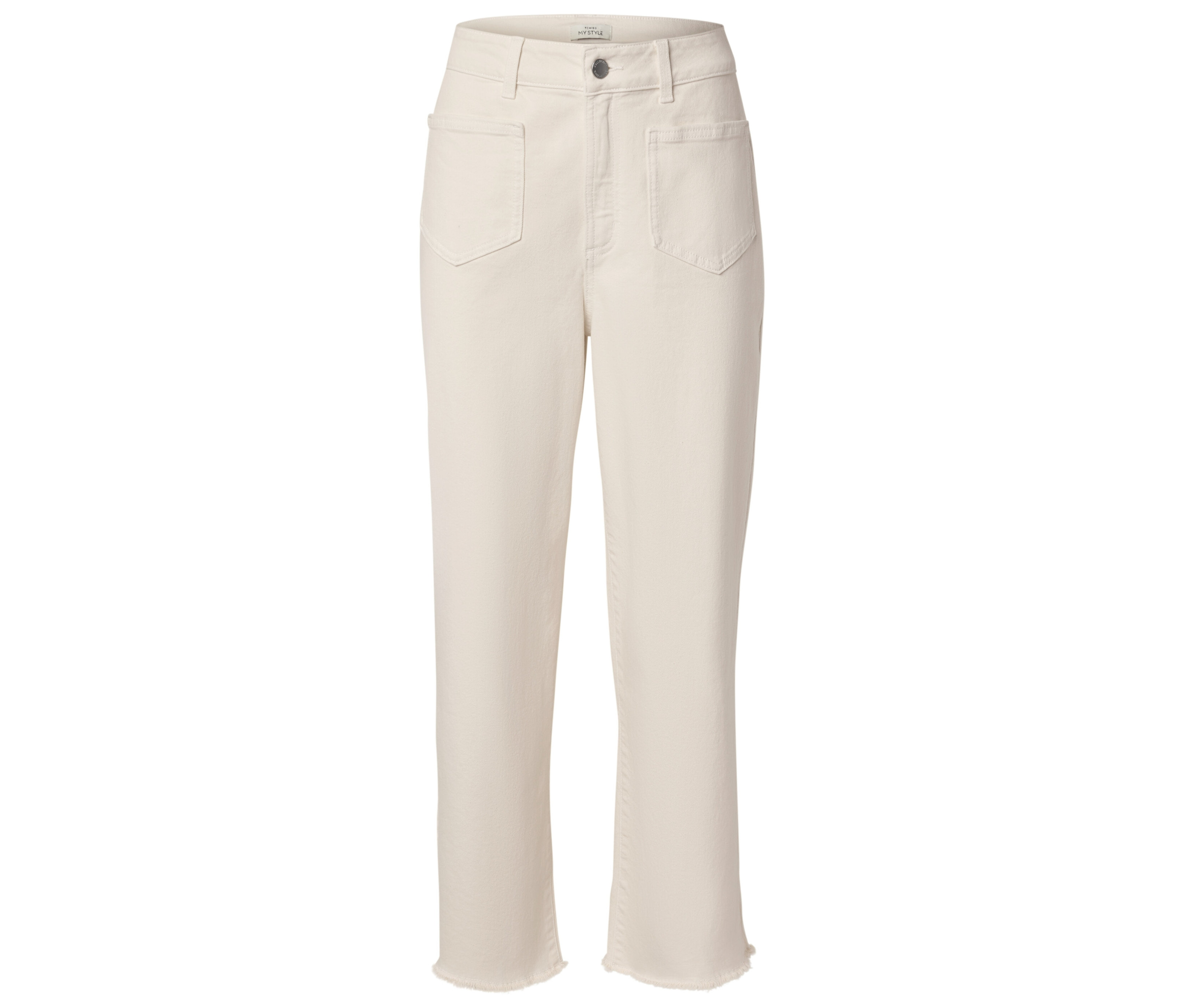 Tchibo - Dżinsy z rozszerzanymi nogawkami – fason „Cara”- biały