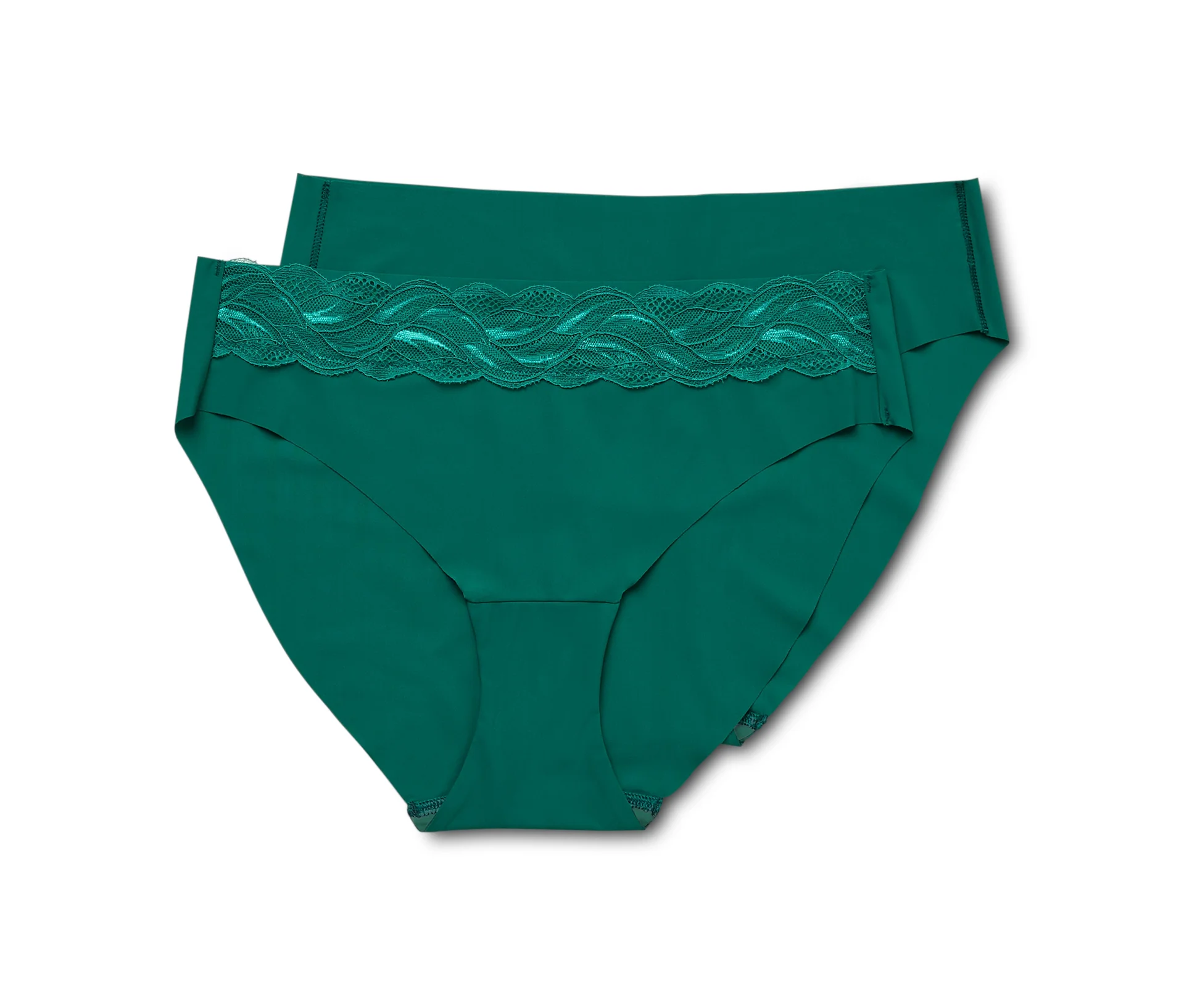 Tchibo - Figi magic cut, 2 pary, ciemnozielone