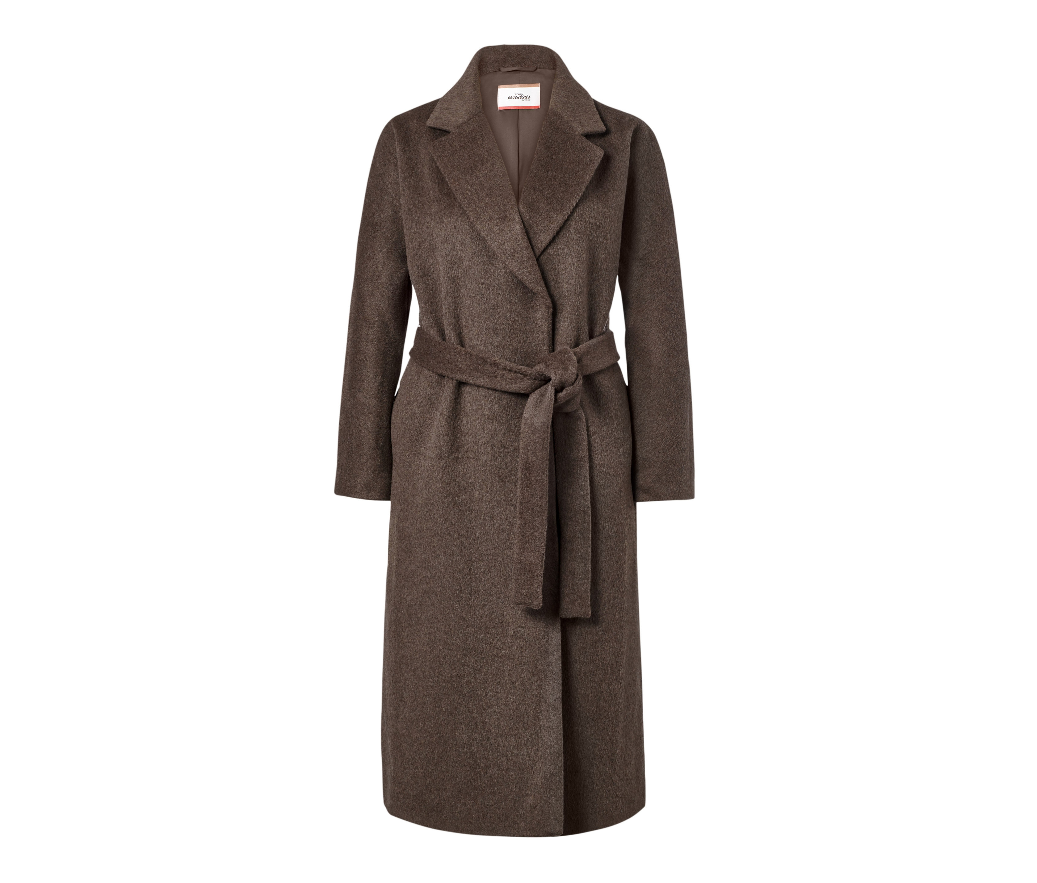 Tchibo - Płaszcz z domieszką wełny- brązowy