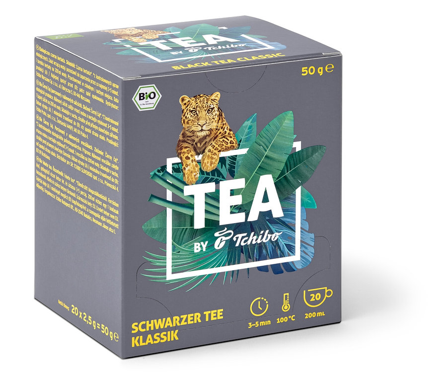 Opakowanie BIO TEA by Tchibo Klasyczna 8x20x2,5 g.